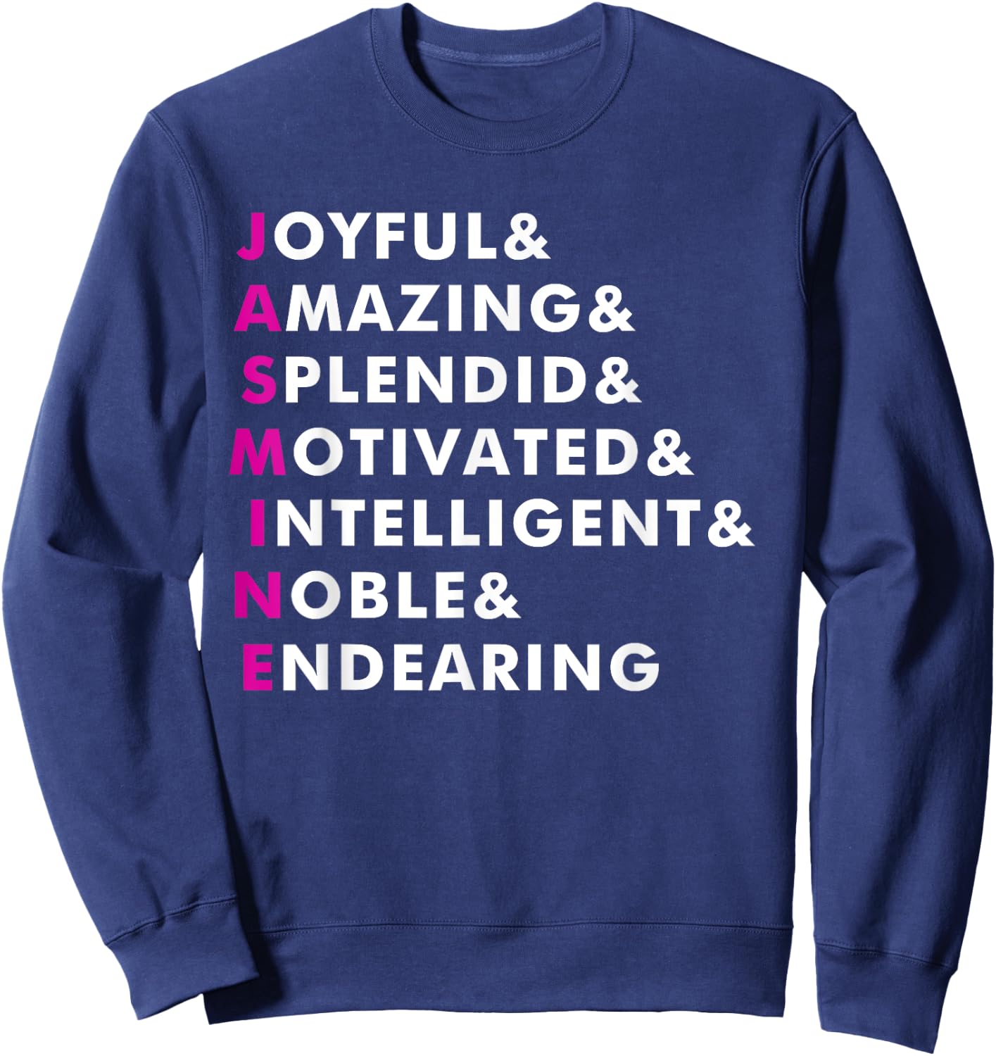 Jasmine Name Shirt Personalized Gift Sweatshirt - Sweatshirt | Navy