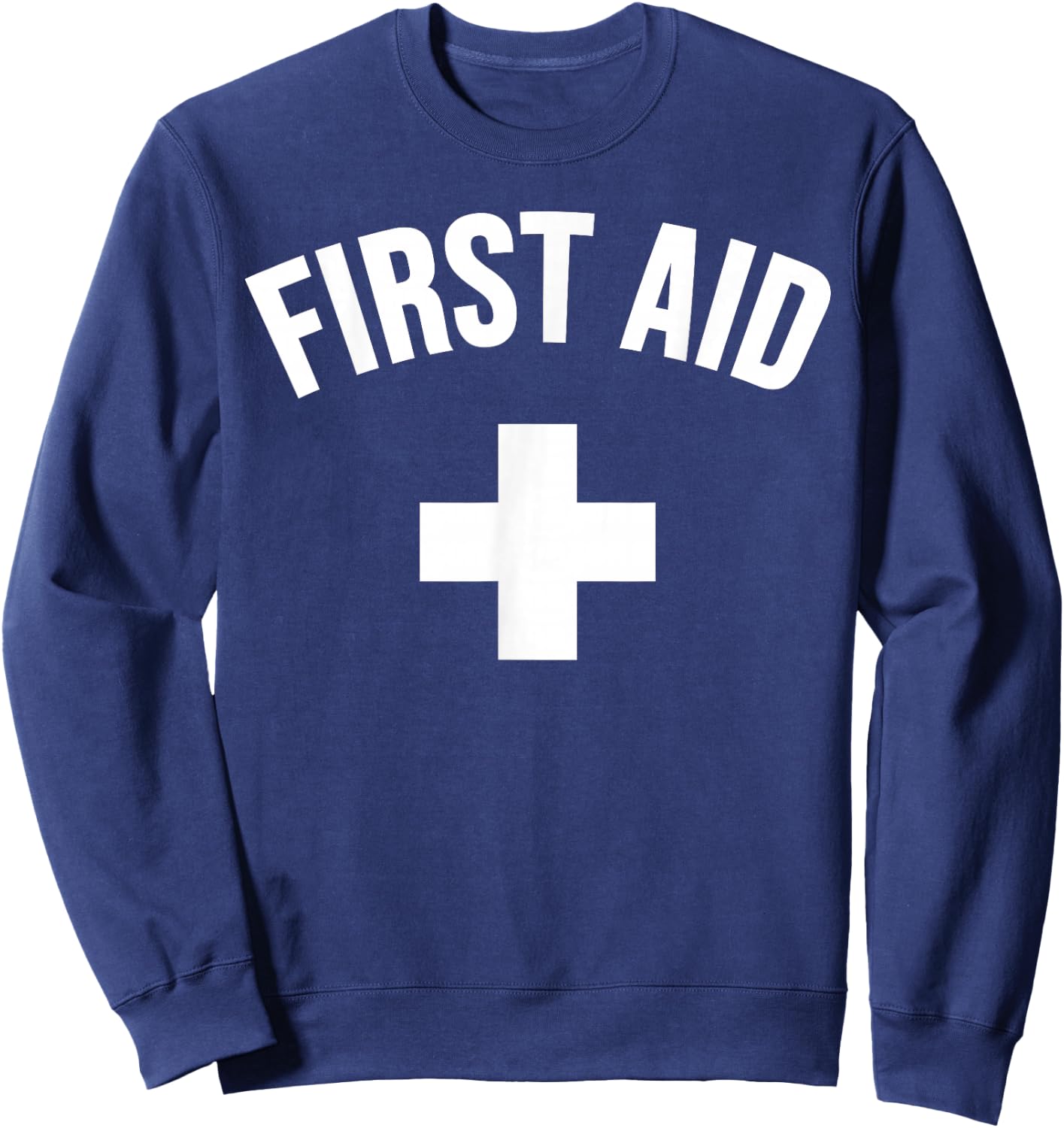 First Aid Cross Medic Event Staff Uniform Emergency Sweatshirt - Sweatshirt | Navy
