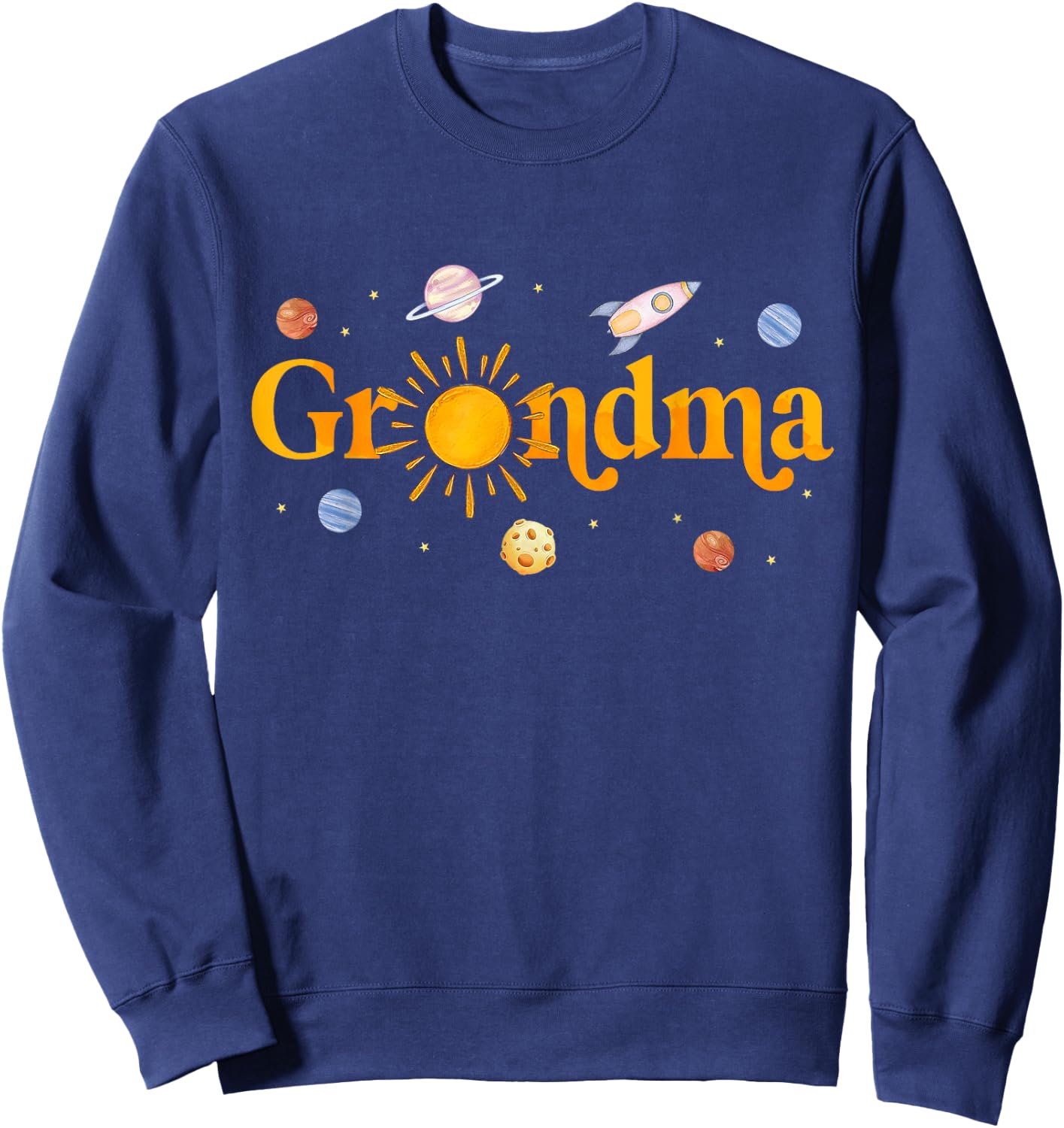 Grandma of The Birthday First Trip Around The Sun Bday Boy Sweatshirt - Sweatshirt | Navy
