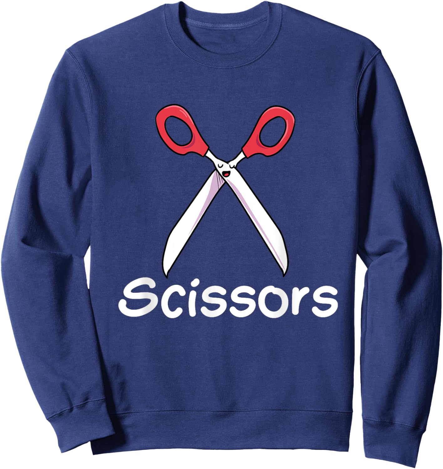 Funny Group Halloween Outfit - Rock Paper Scissors Costume Sweatshirt - Sweatshirt | Navy