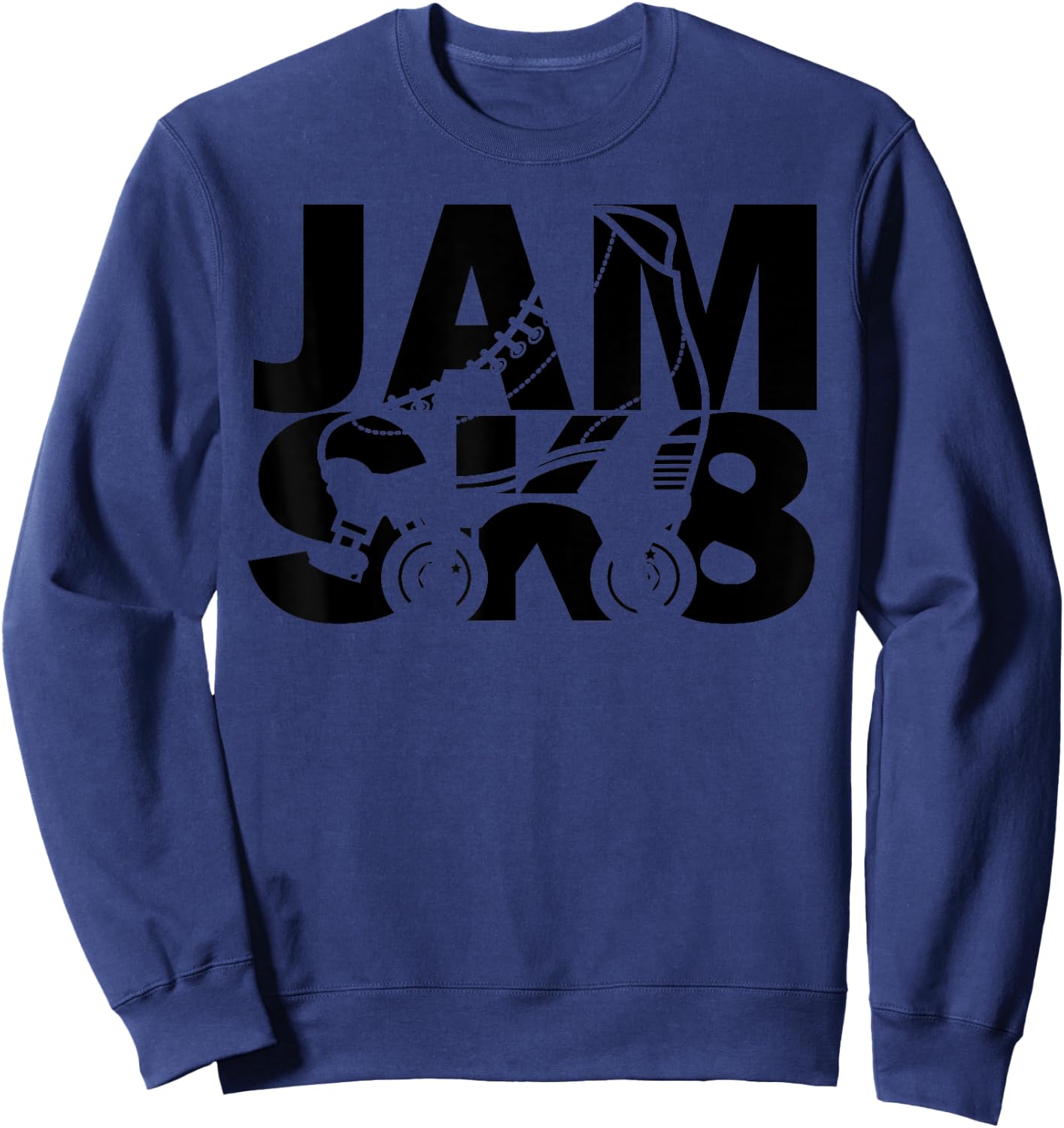 Roller Jam Skating Roller Skates 80s 90s Sweatshirt - Sweatshirt | Navy
