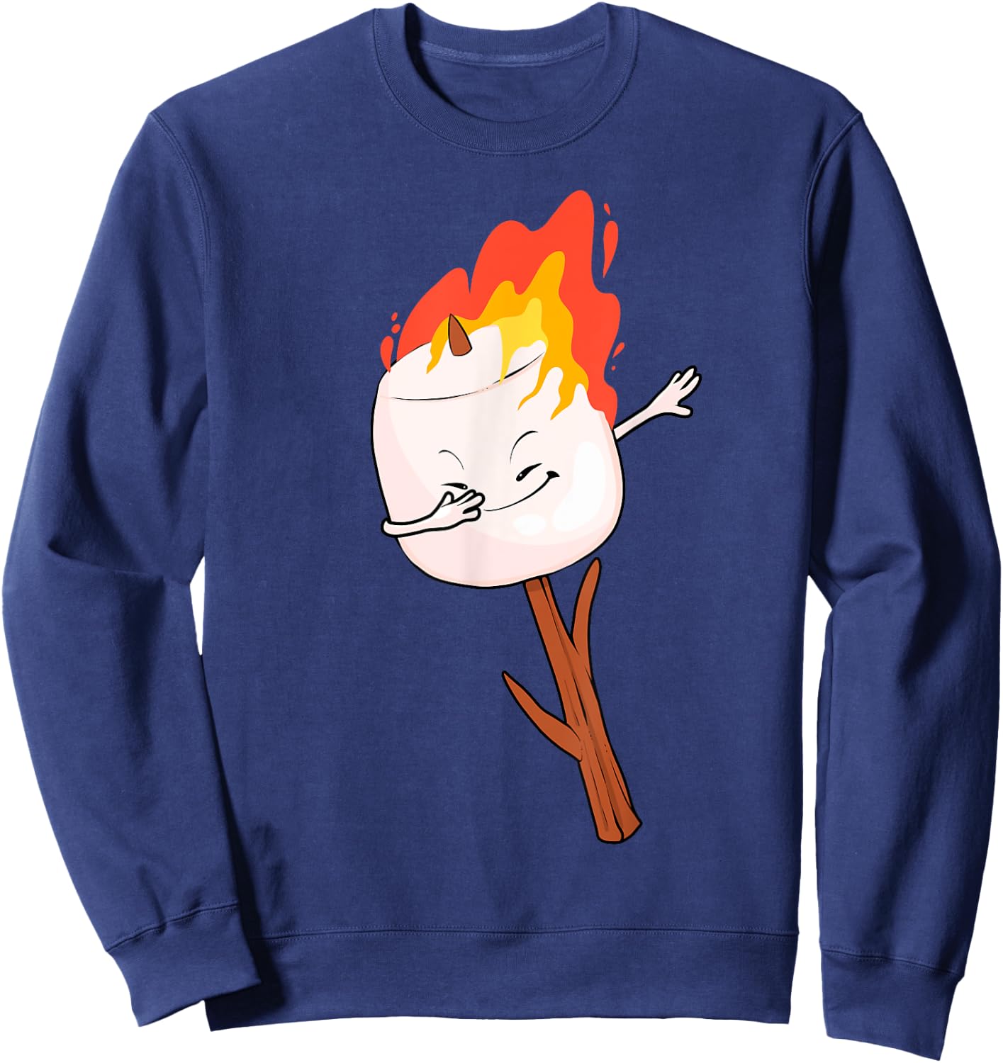 Cute Marshmallow Design Women Kids Marshmallow Lover Sweatshirt - Sweatshirt | Navy