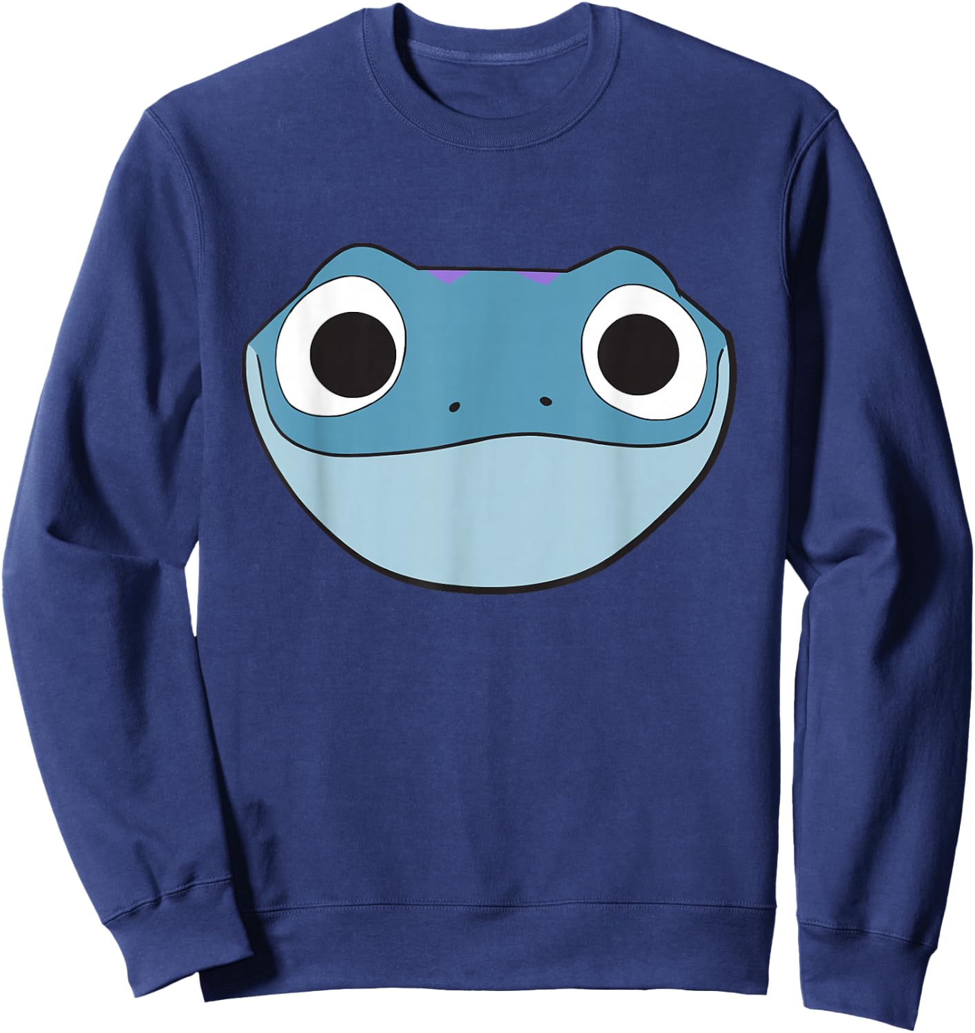 Disney Frozen 2 Bruni Cute Salamander Big Face Sweatshirt - Sweatshirt | Navy