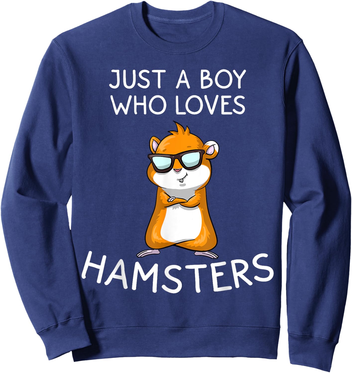 Funny Hamster Gift Kids And Boys Cool Tiny Rat Pet Lover Sweatshirt - Sweatshirt | Navy