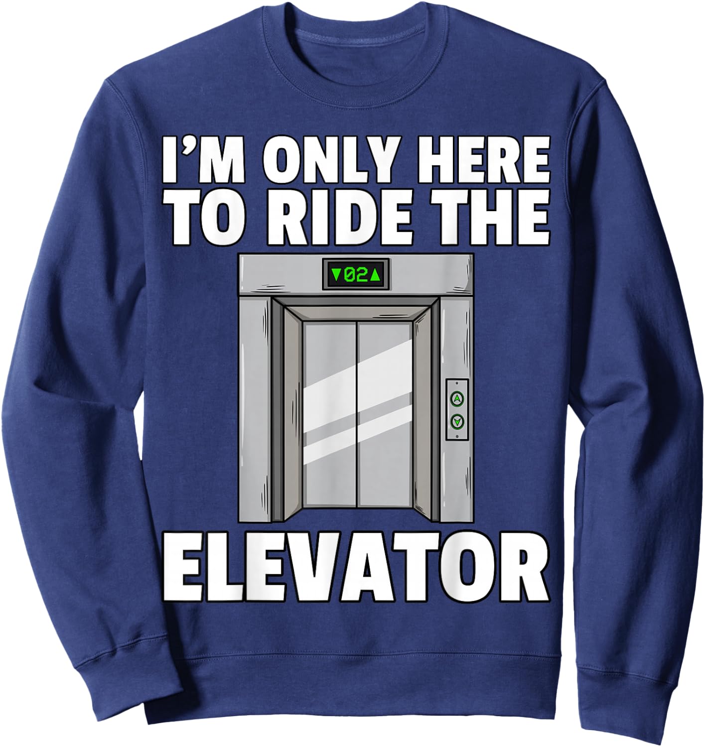 Elevator Buttons Mechanic Technician Sweatshirt - Sweatshirt | Navy