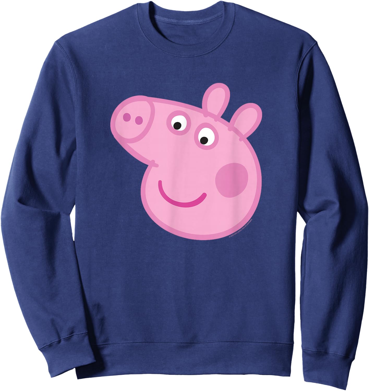 Peppa Pig Big Face Sweatshirt - Sweatshirt | Navy