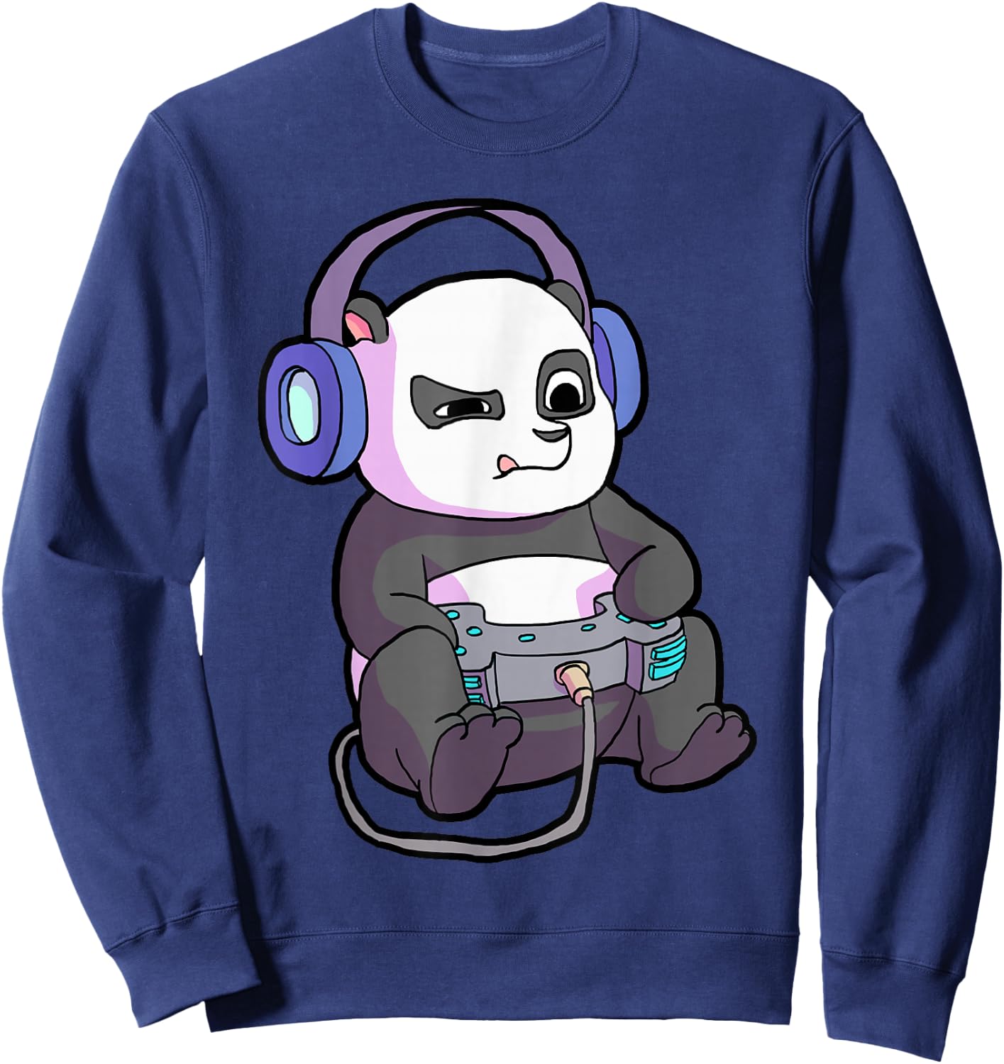 Gamer Shirt for Boys Gaming Teen Girl Funny Panda Shirt Sweatshirt - Sweatshirt | Navy