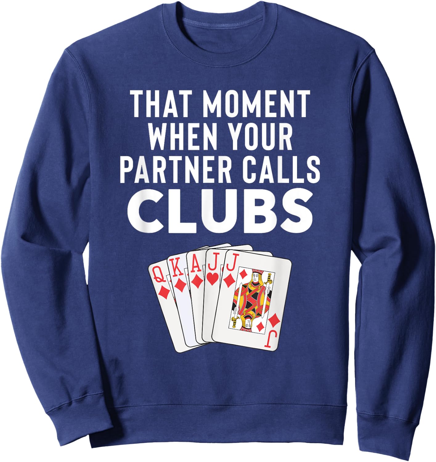 Funny Euchre Gift Partner Sweatshirt - Sweatshirt | Navy