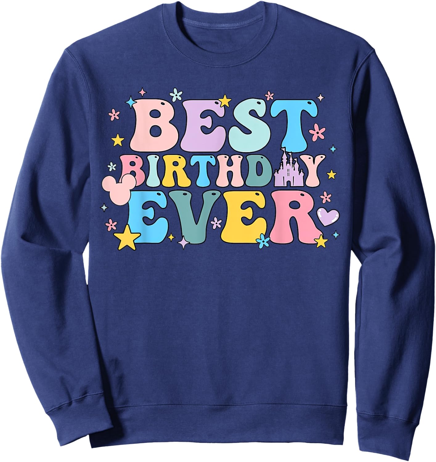 Best Birthday Ever Shirt - Adults' Black Cotton - Short Sleeve - Small - Birthday Occasion Sweatshirt - Sweatshirt | Navy