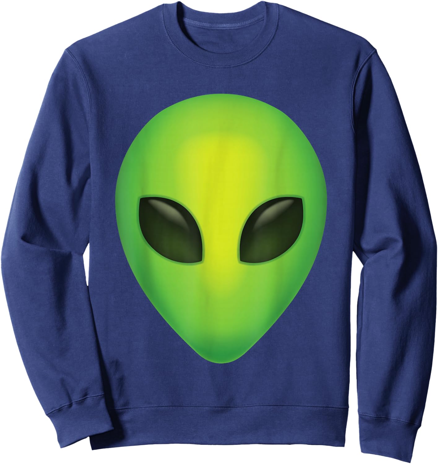 Alien Head Colorful Alien Rave Sweatshirt - Sweatshirt | Navy