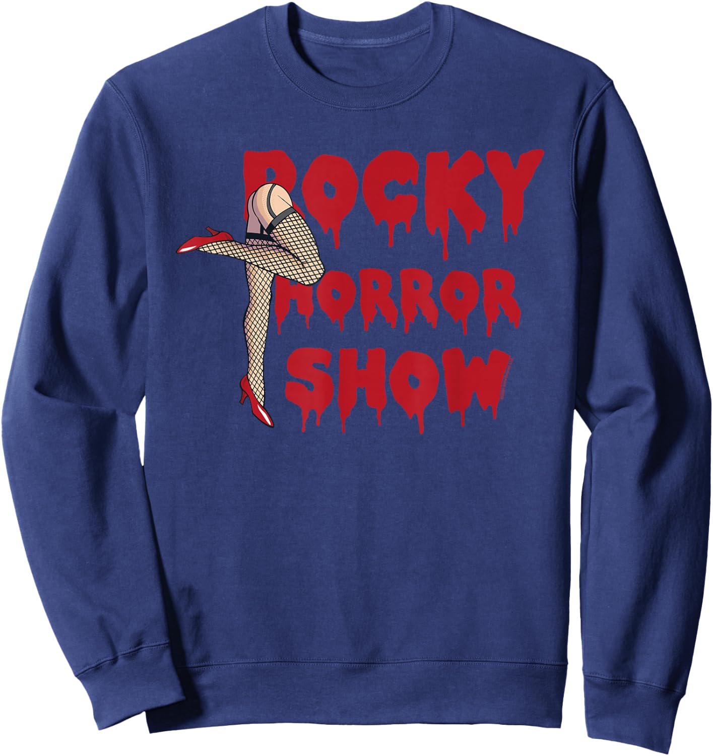 Rocky Horror Show Legs with Logo Block Sweatshirt - Sweatshirt | Navy