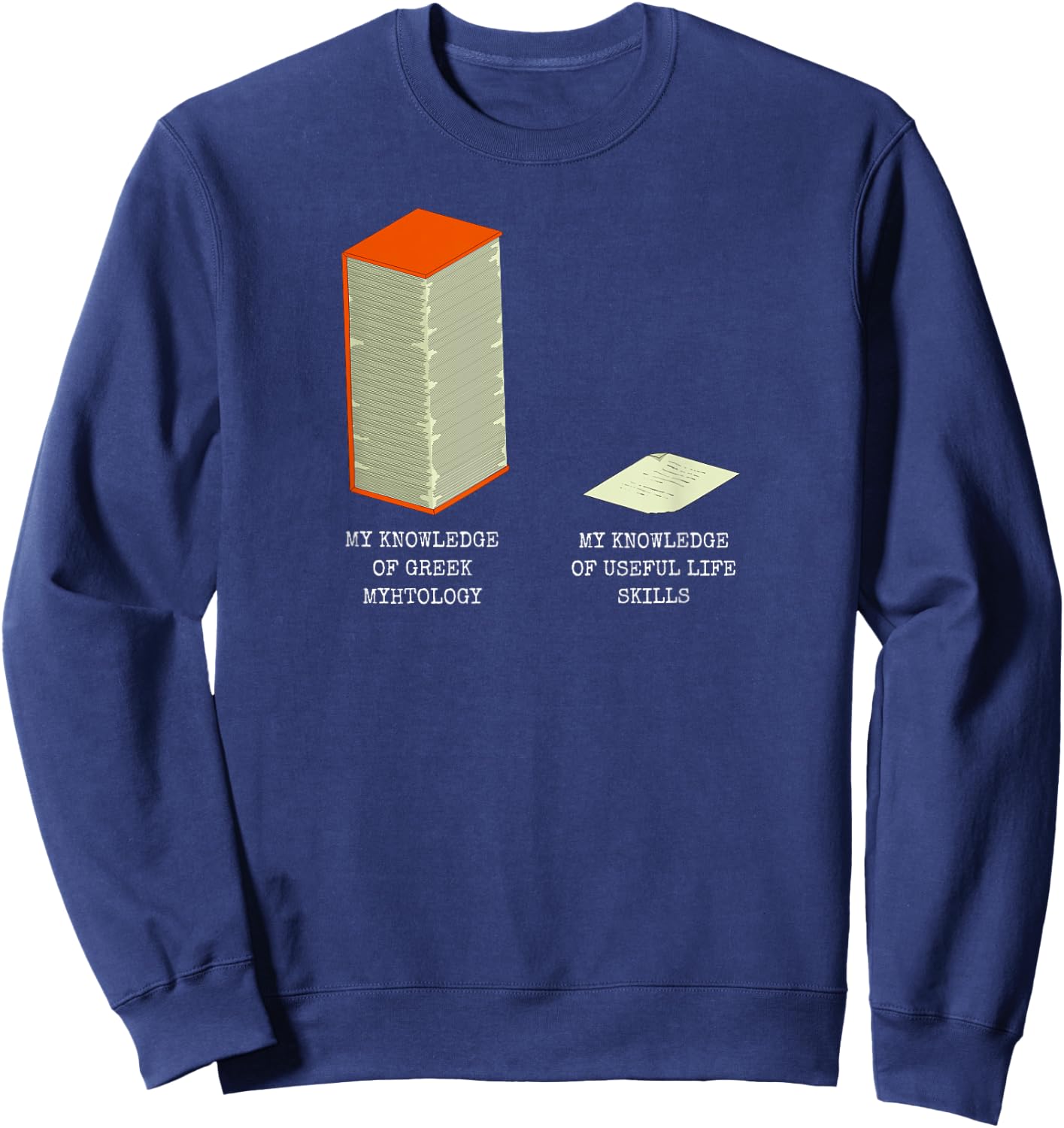 Greek Mythology Funny Greek History Sweatshirt - Sweatshirt | Navy