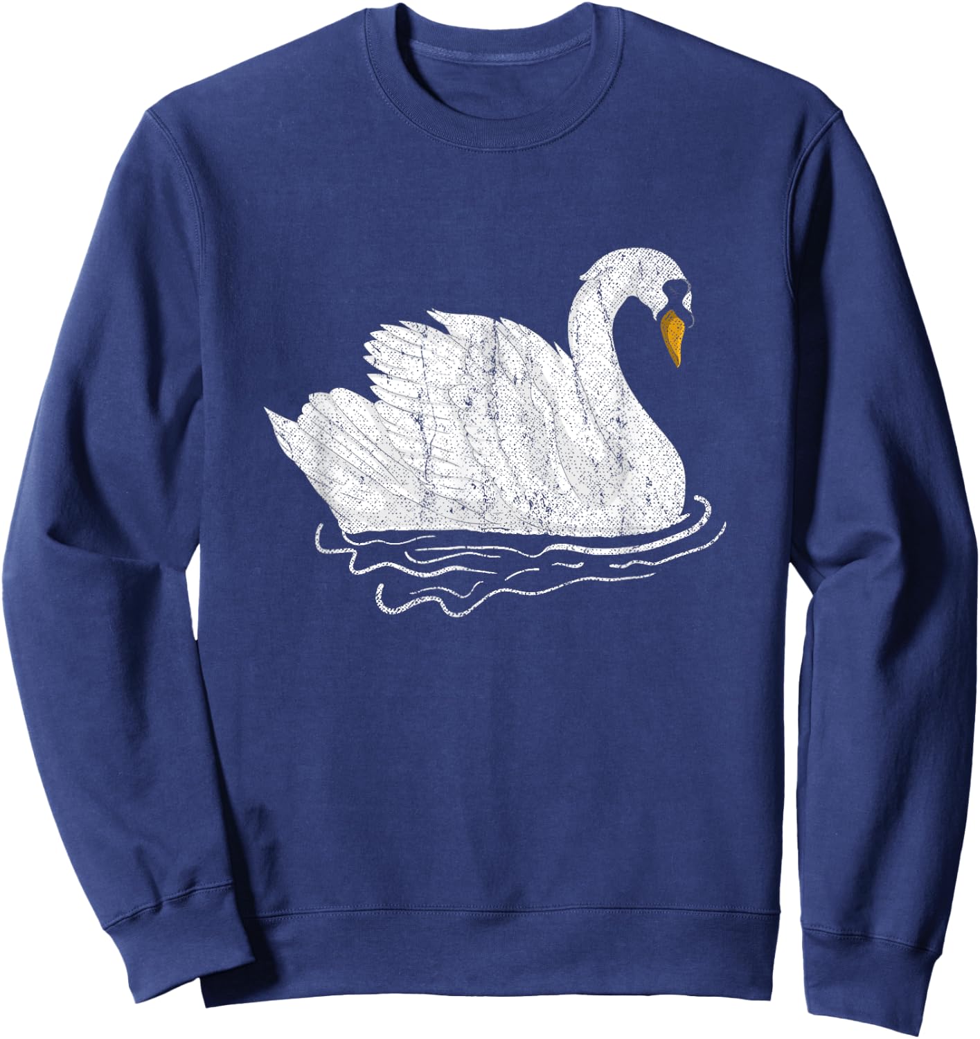 Pretty Wildlife Bird Beautiful Animal Lake Swan Sweatshirt - Sweatshirt | Navy