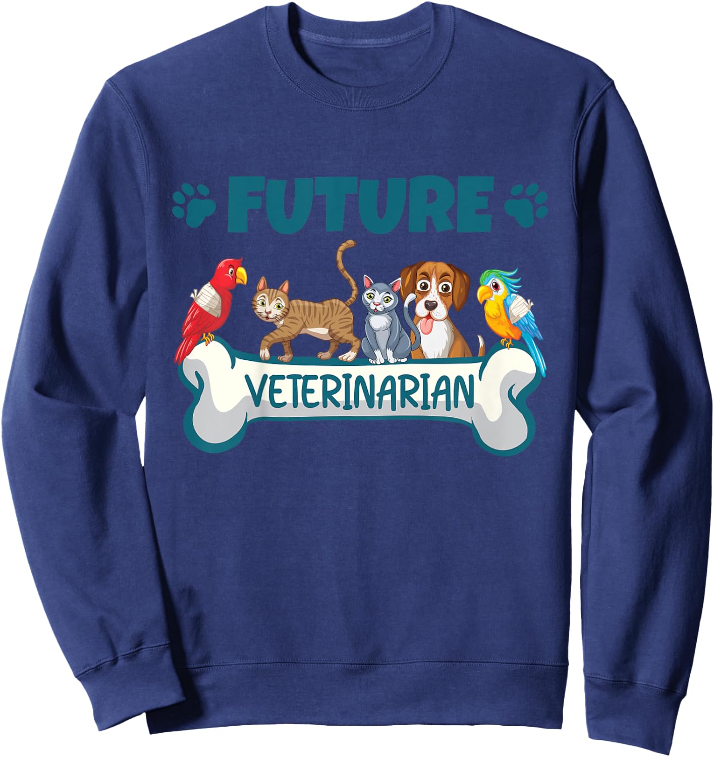 Kids Future Veterinarian For Kids Boys Girls And Toddlers Sweatshirt - Sweatshirt | Navy