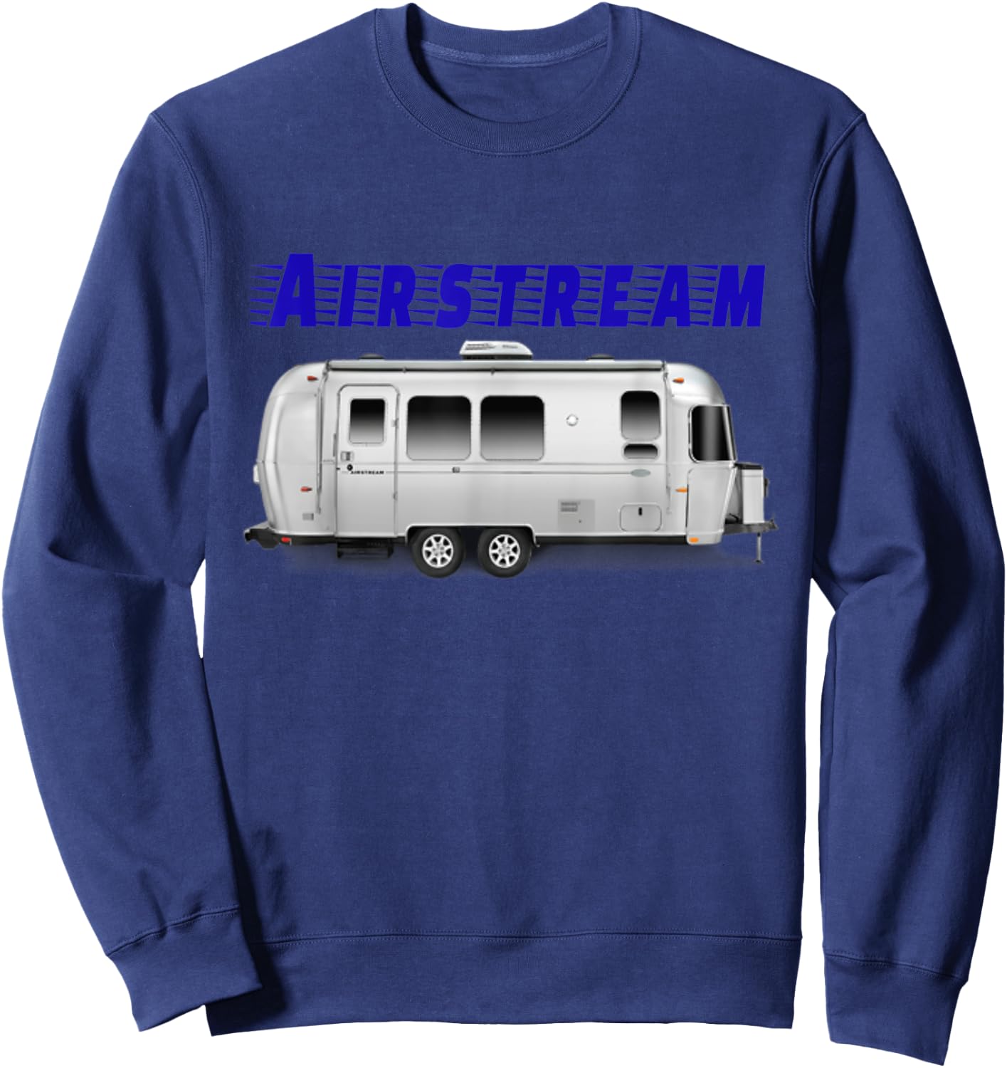Nice vintage Airstream camping trailer . Sweatshirt - Sweatshirt | Navy