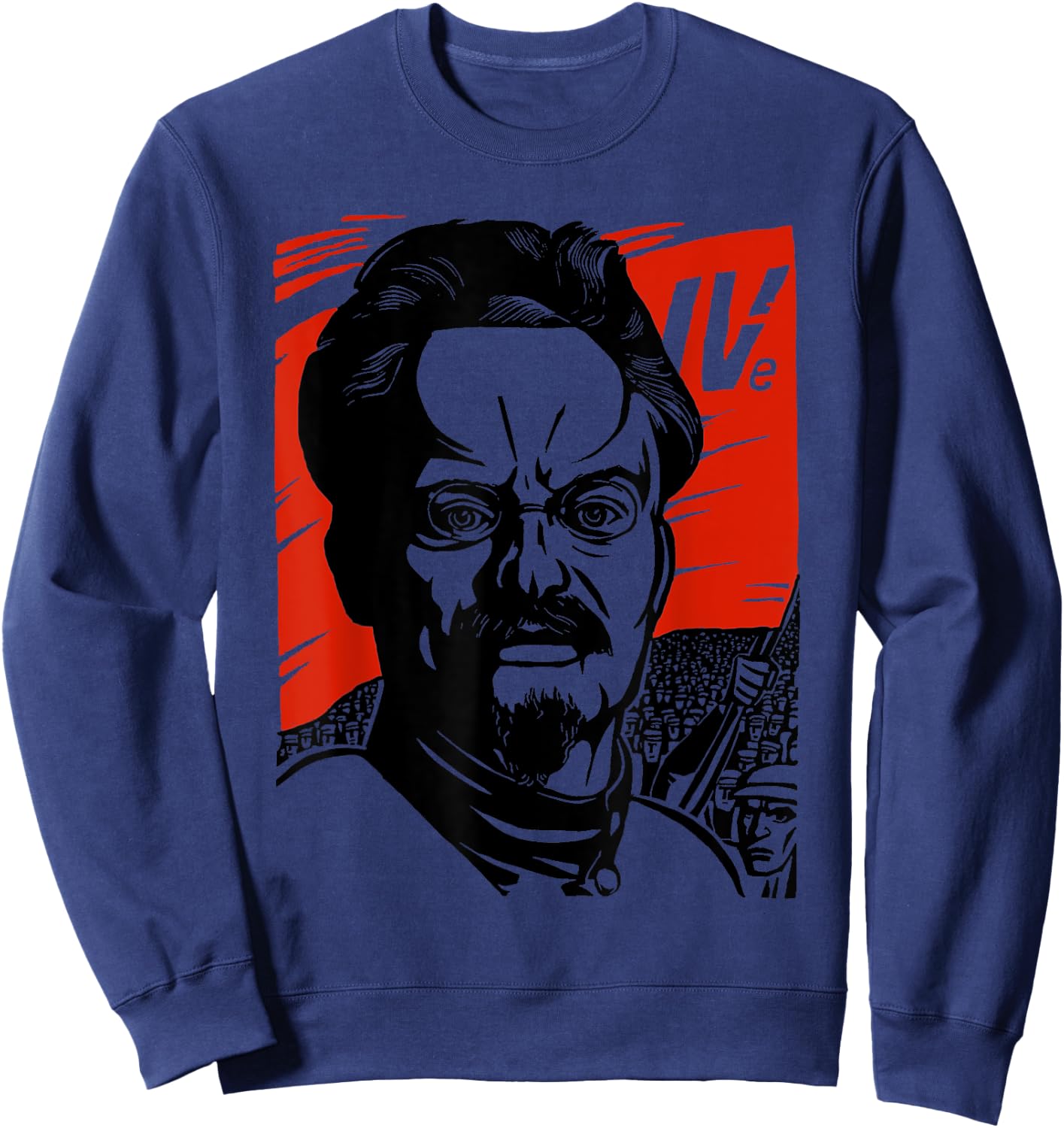 Leon Trotsky SOVI8 vintage propaganda. Sweatshirt - Sweatshirt | Navy