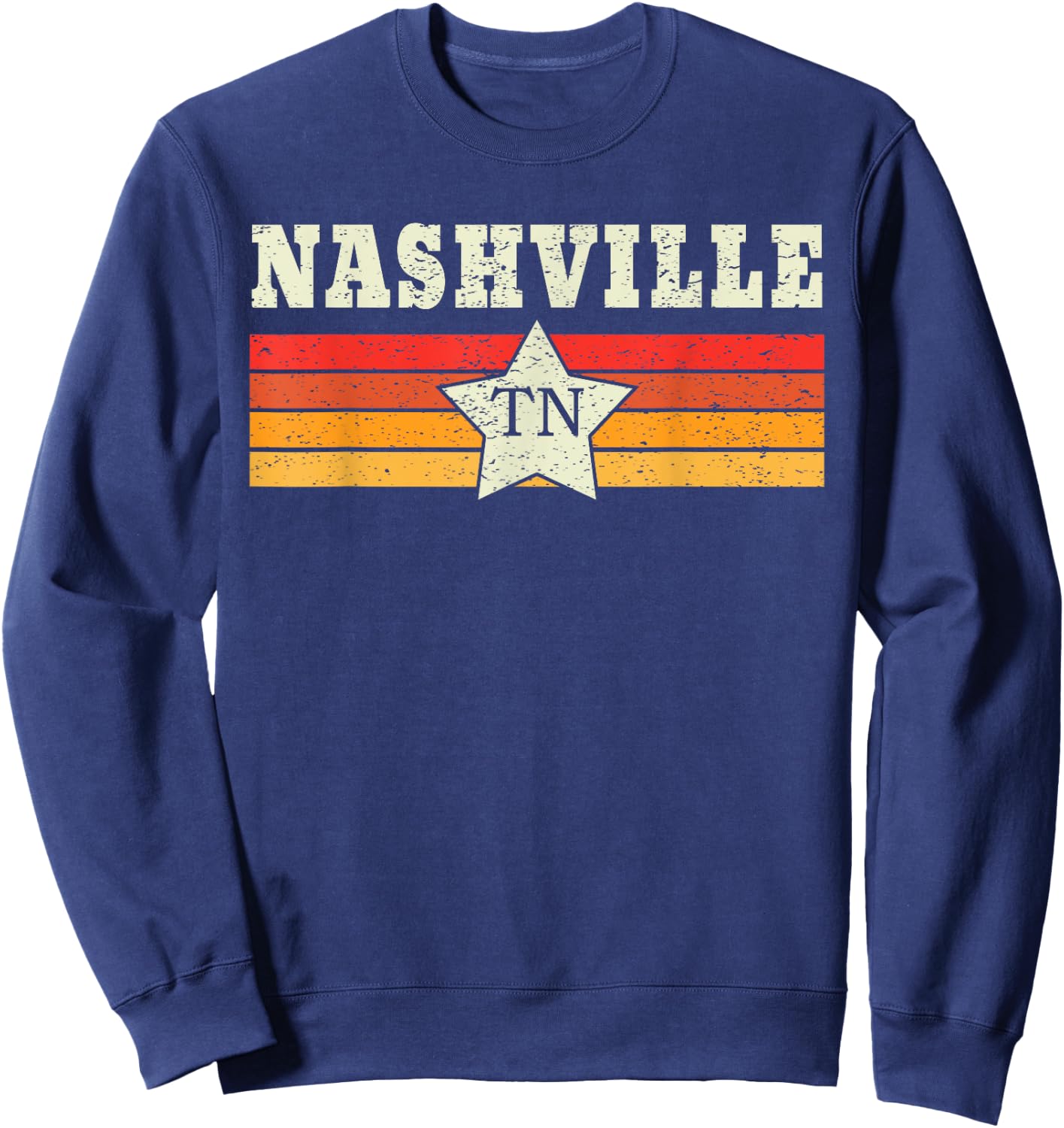 Nashville Retro Vintage Gift Women Kids Sweatshirt - Sweatshirt | Navy