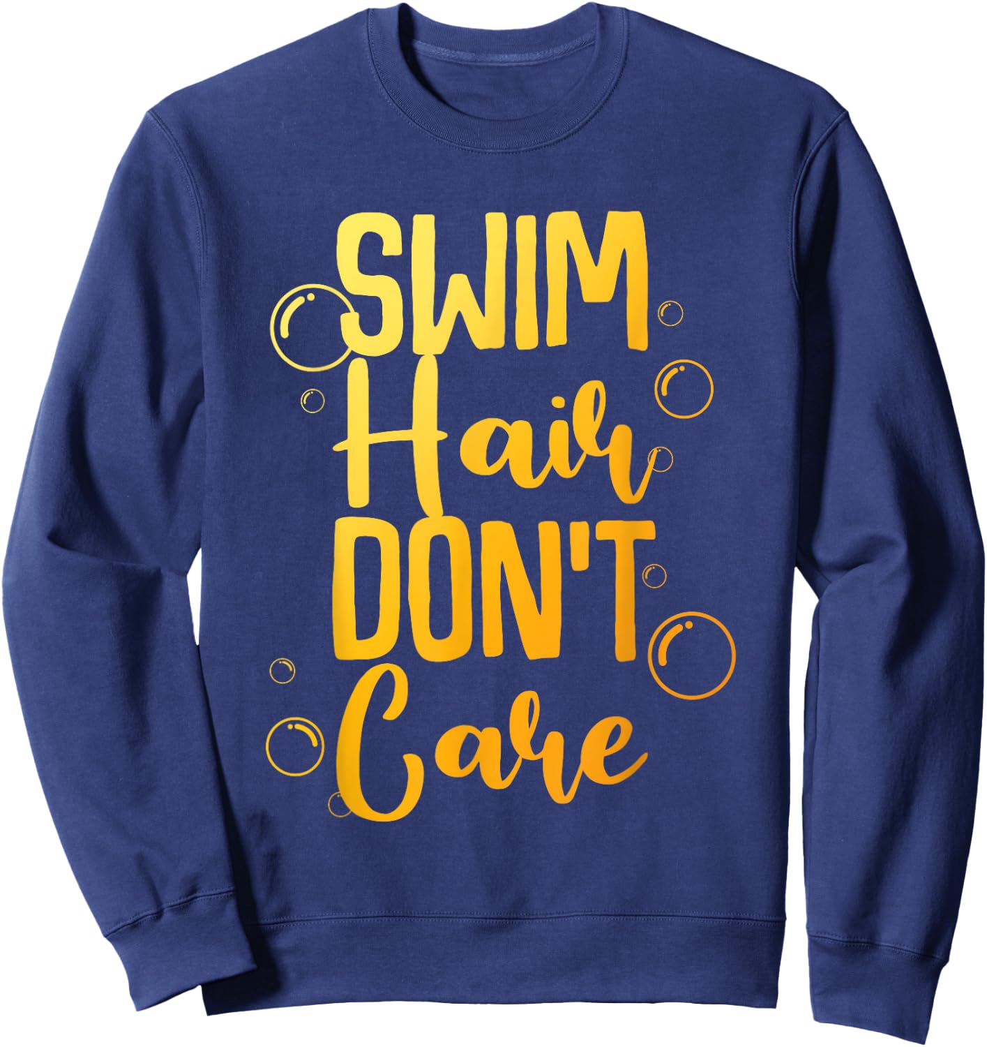 Funny Swimming Art Women Swimmer Swim Coach Swimming Sweatshirt - Sweatshirt | Navy