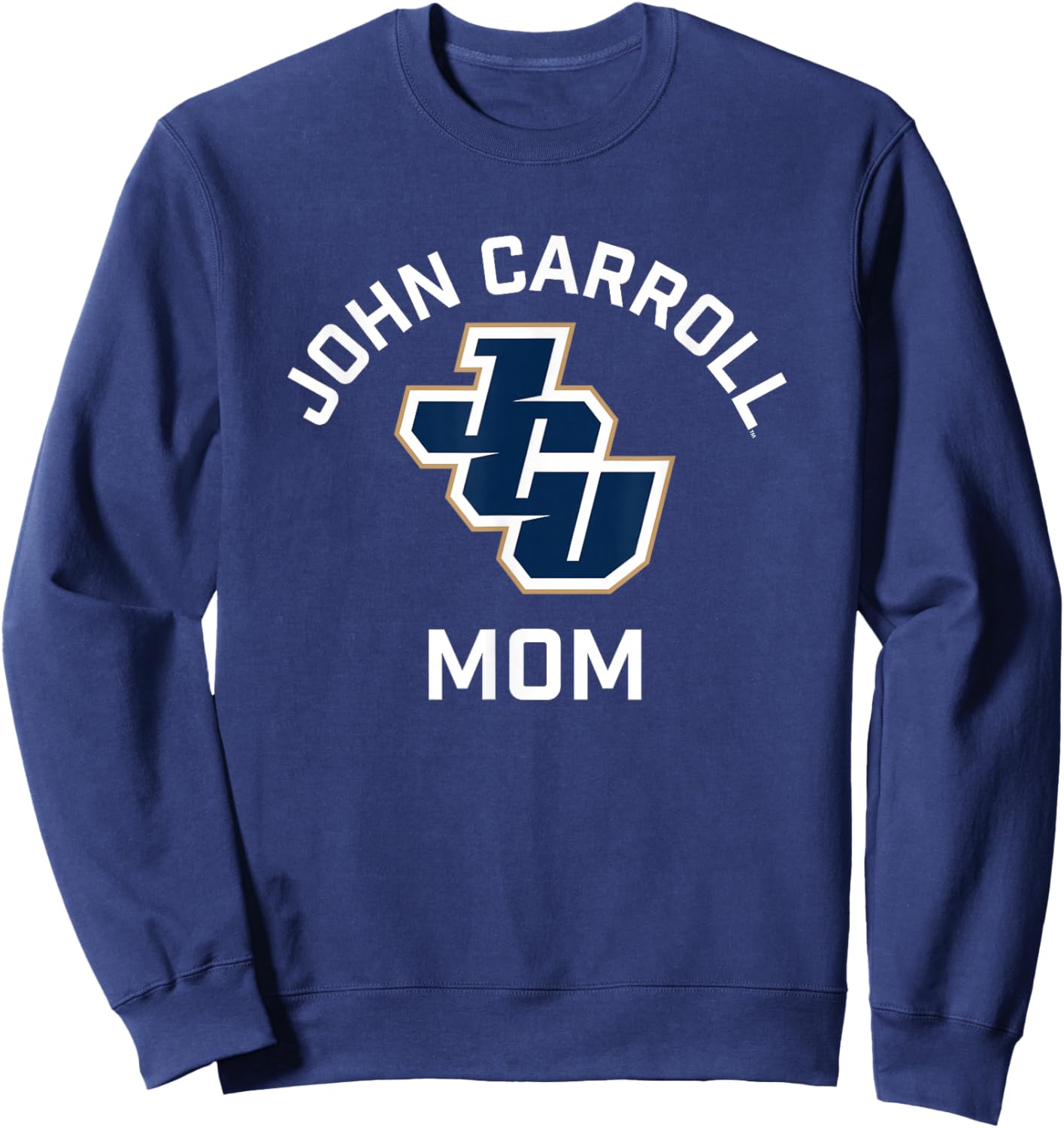 John Carroll University Blue Streaks Arched Mom Sweatshirt - Sweatshirt | Navy