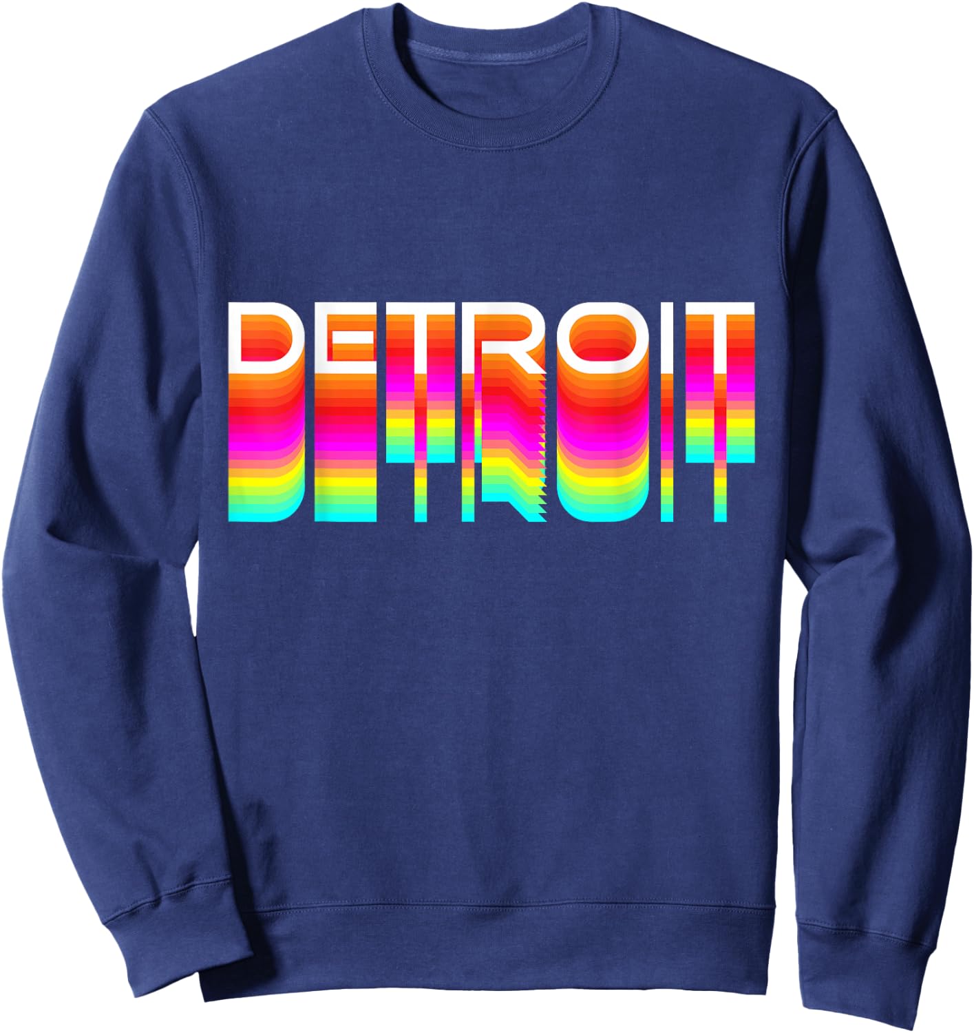 Detroit Techno Shirt | EDM Rave DJ Clothing | Detroit House Sweatshirt - Sweatshirt | Navy