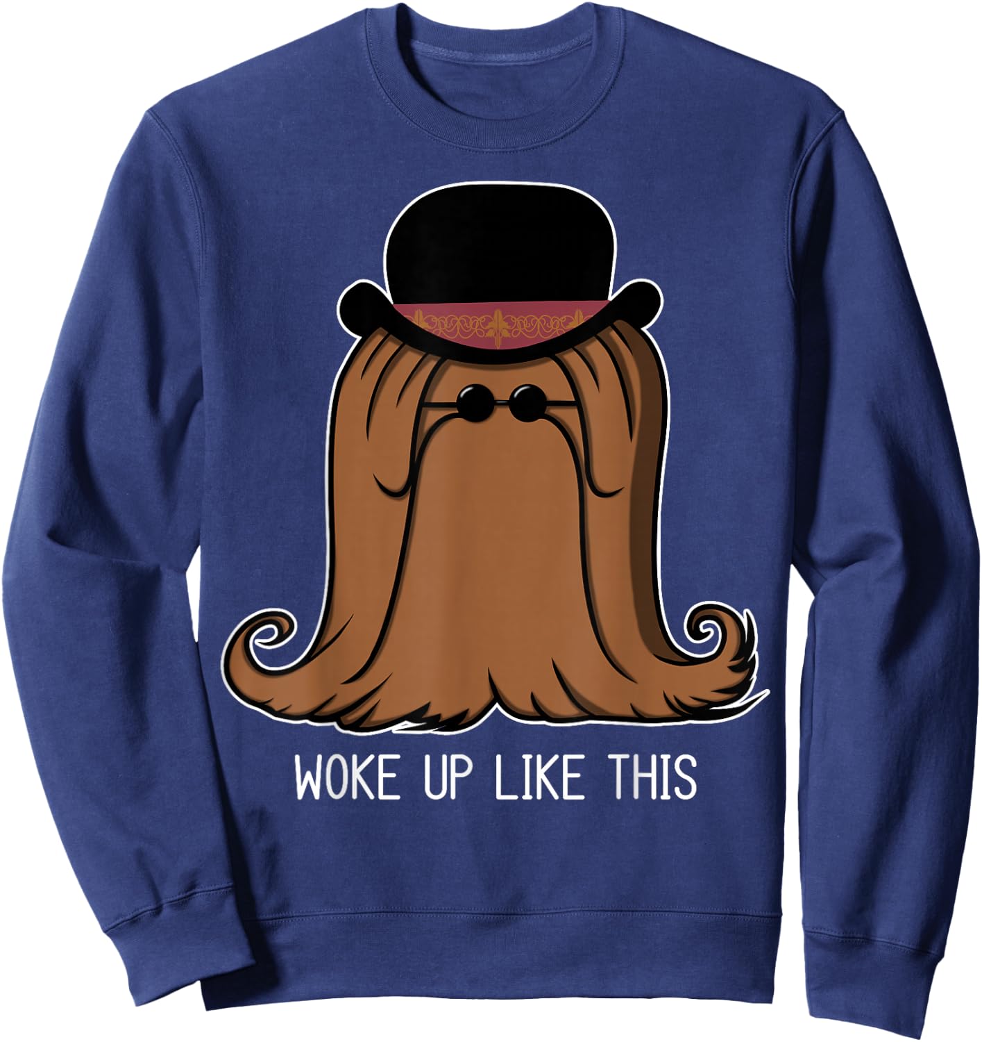 The Addams Family Cousin It Woke Up Like This Sweatshirt - Sweatshirt | Navy