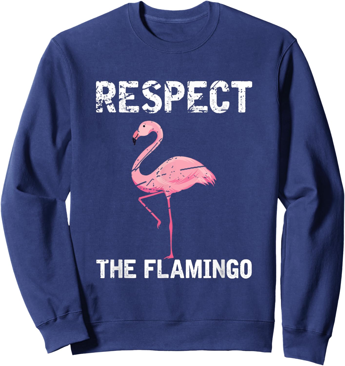Respect The Flamingo Sweatshirt - Sweatshirt | Navy