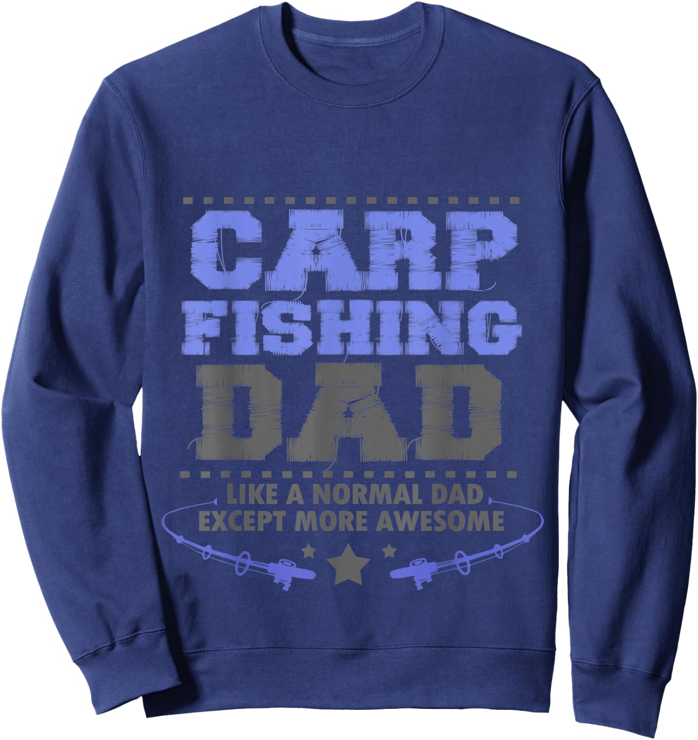 Carp Fishing Dad Sweatshirt - Sweatshirt | Navy