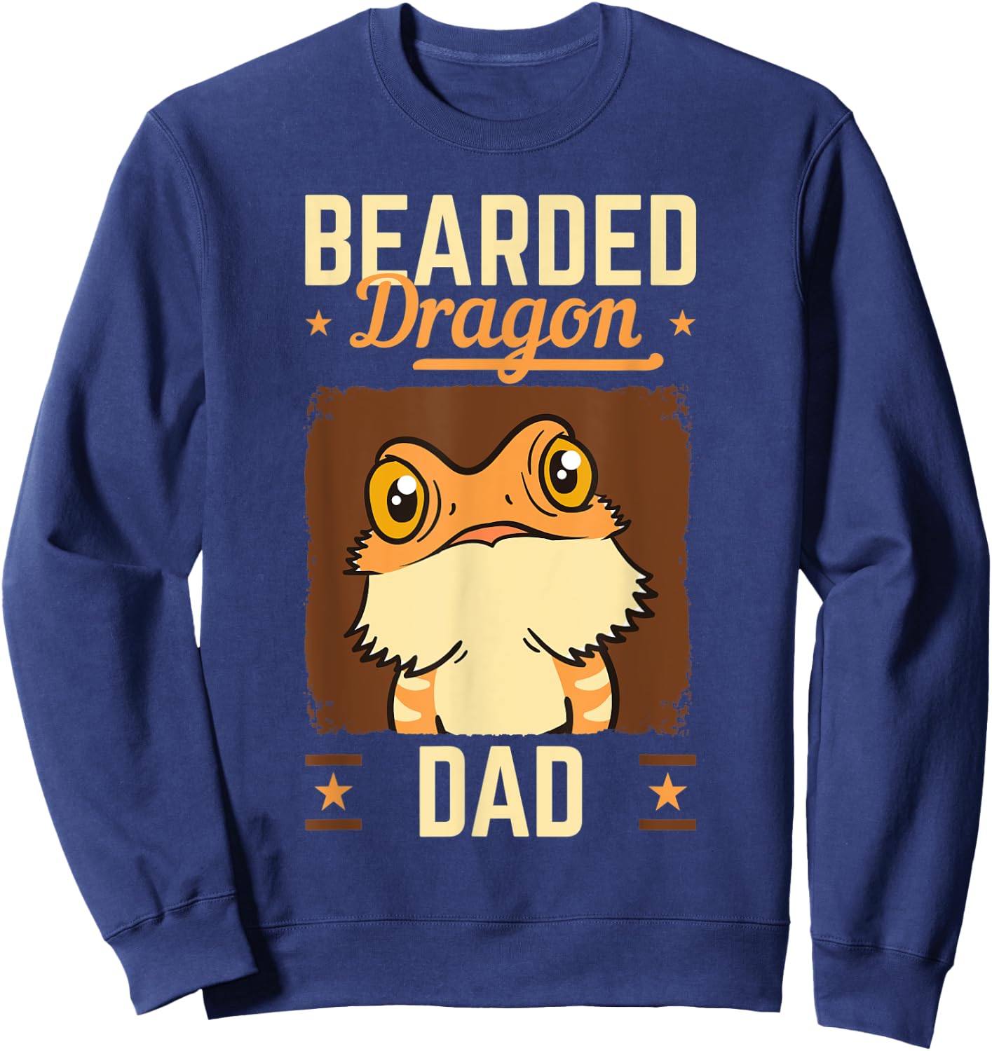 Bearded Dragon Dad Gecko Lizard Owner Reptile Lover Gift Sweatshirt - Sweatshirt | Navy