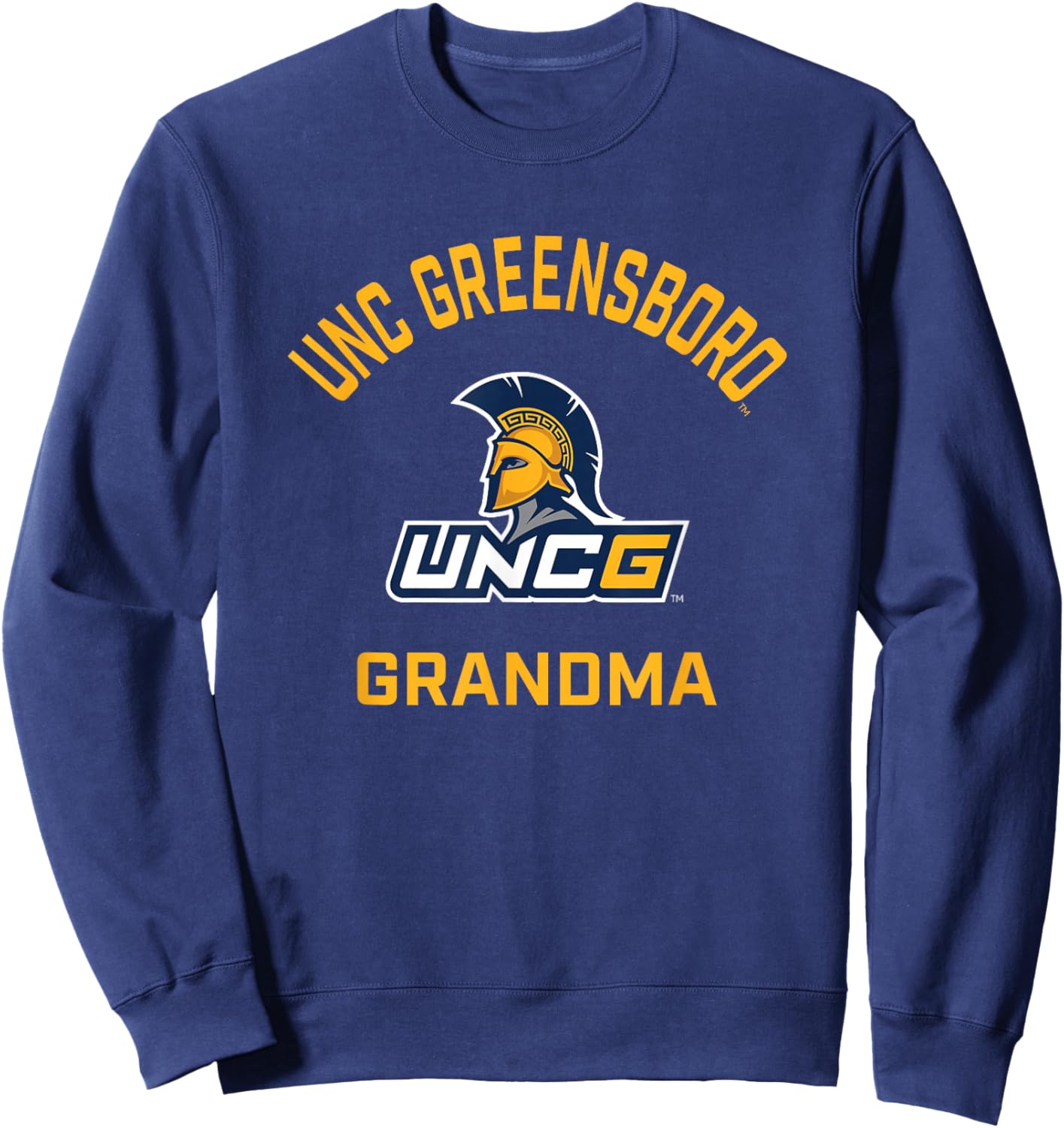 UNC Greensboro UNCG Spartans Arched Grandma Sweatshirt - Sweatshirt | Navy