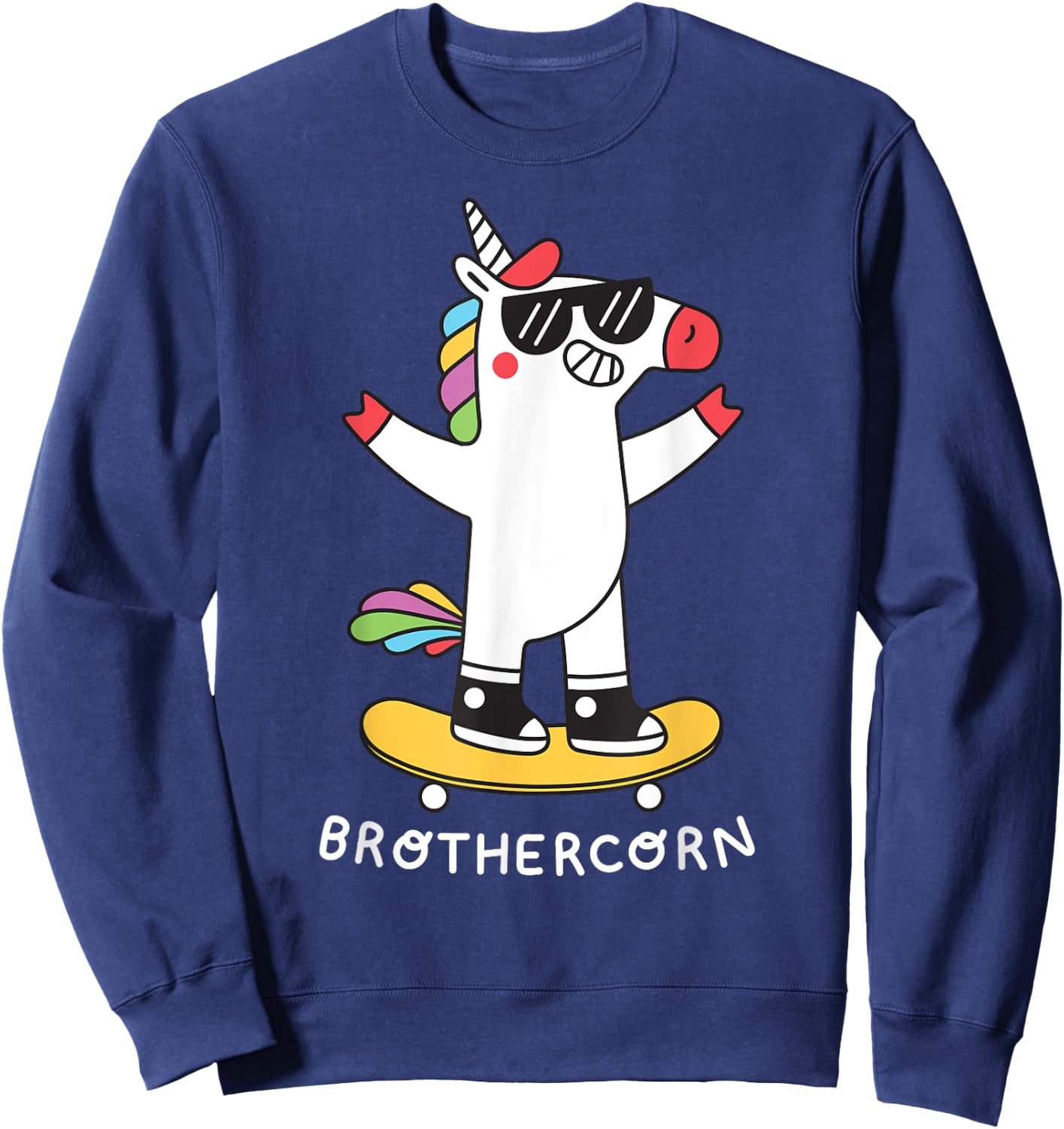 Magic Unicorn Brothercorn Family Brother Sweatshirt - Sweatshirt | Navy
