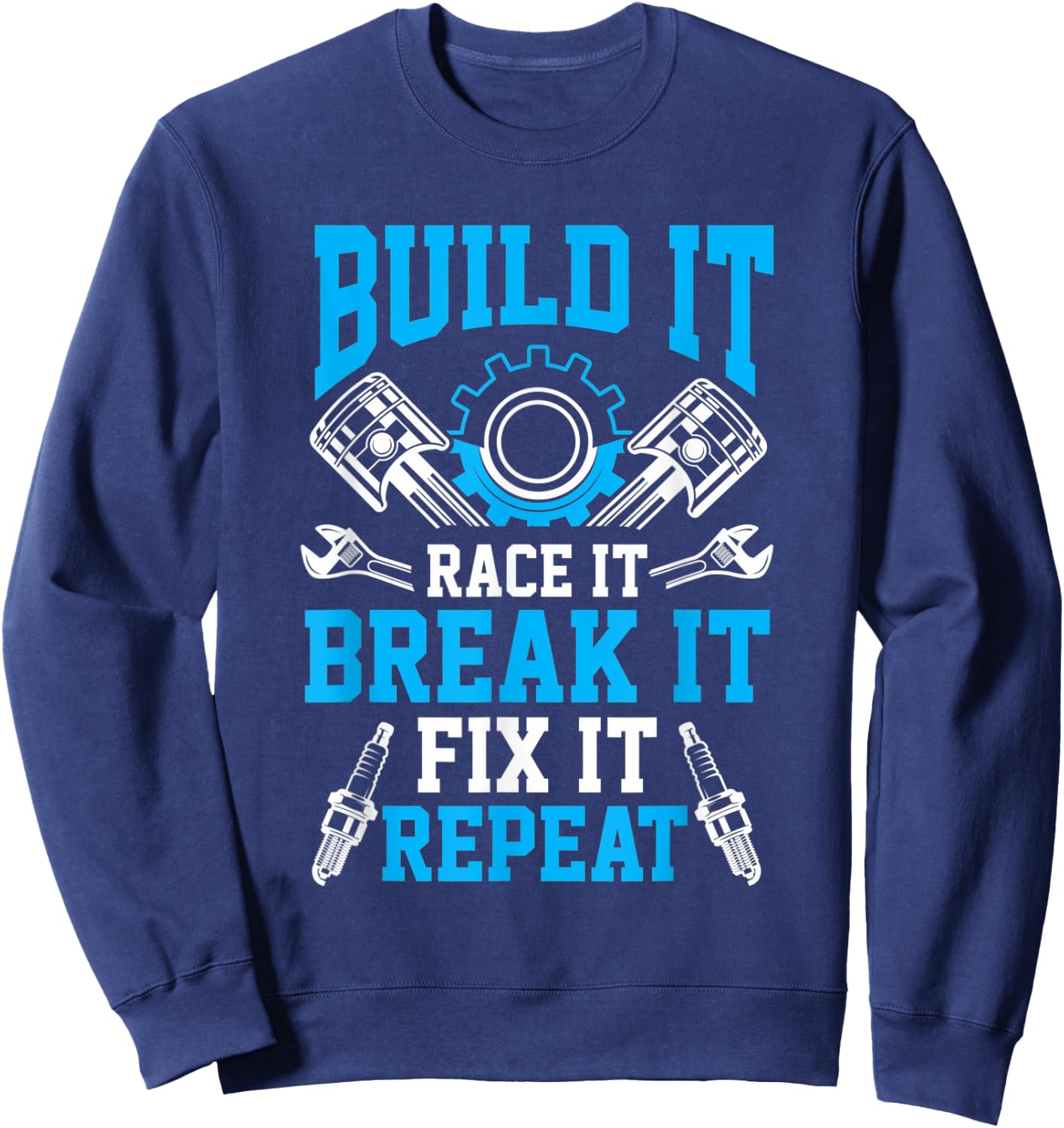 Car Tuning Mechanic Race Break mechanical engineers Sweatshirt - Sweatshirt | Navy