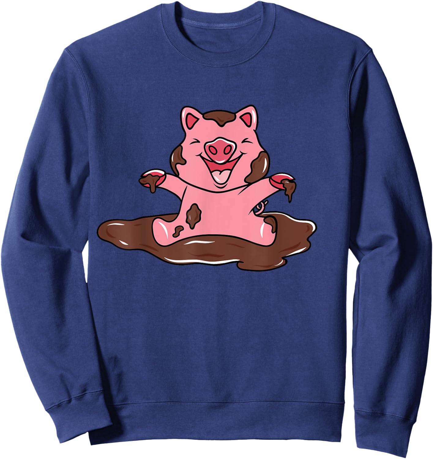 Happy Pig In The Mud Sweatshirt - Sweatshirt | Navy