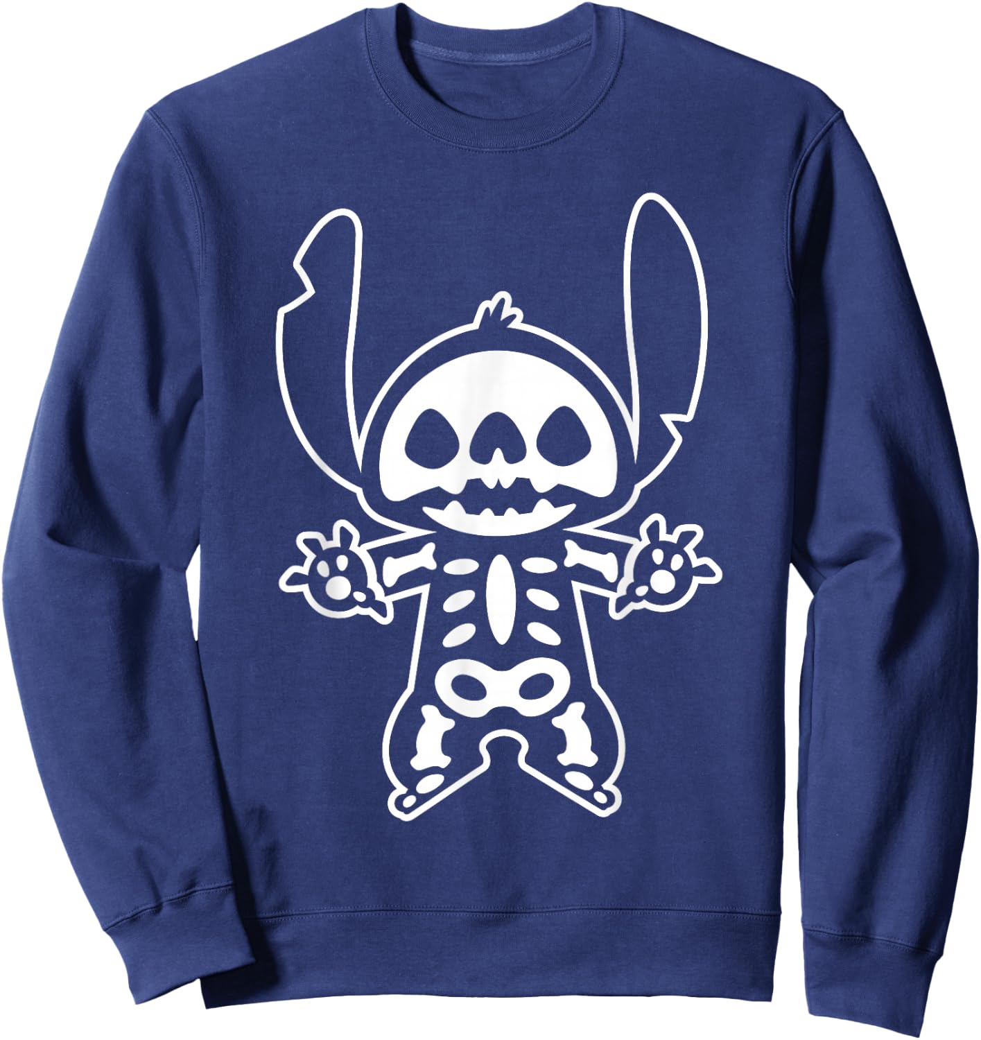 Disney Stitch Halloween Skeleton Sweatshirt - Sweatshirt | Navy