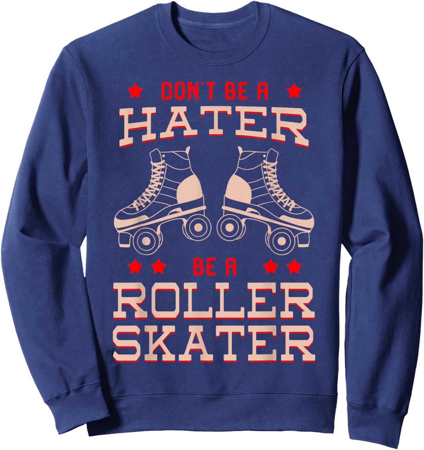 Roller Skater Derby Classic Vintage 70s 80s Disco Party Gift Sweatshirt - Sweatshirt | Navy