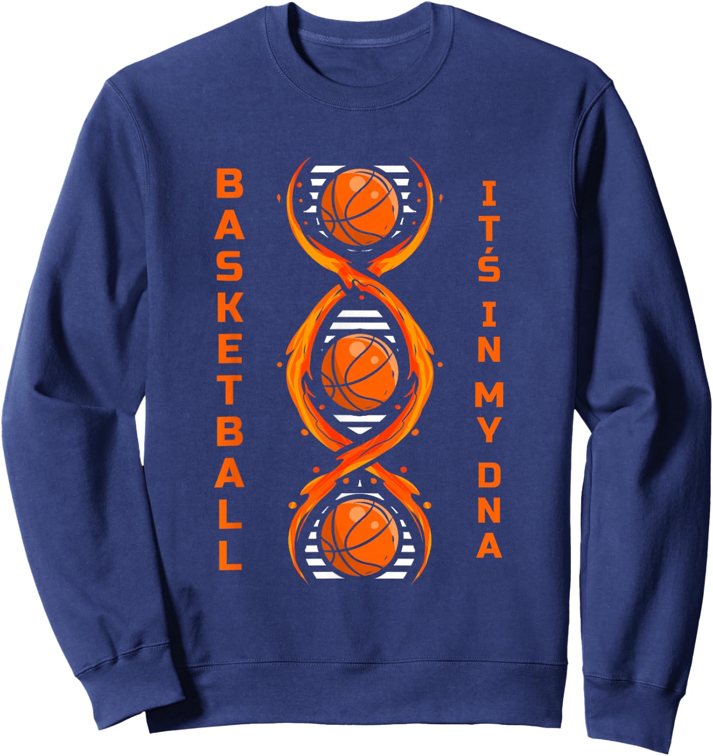 Basketball Player It's In My DNA Ballsport Training Sweatshirt - Sweatshirt | Navy