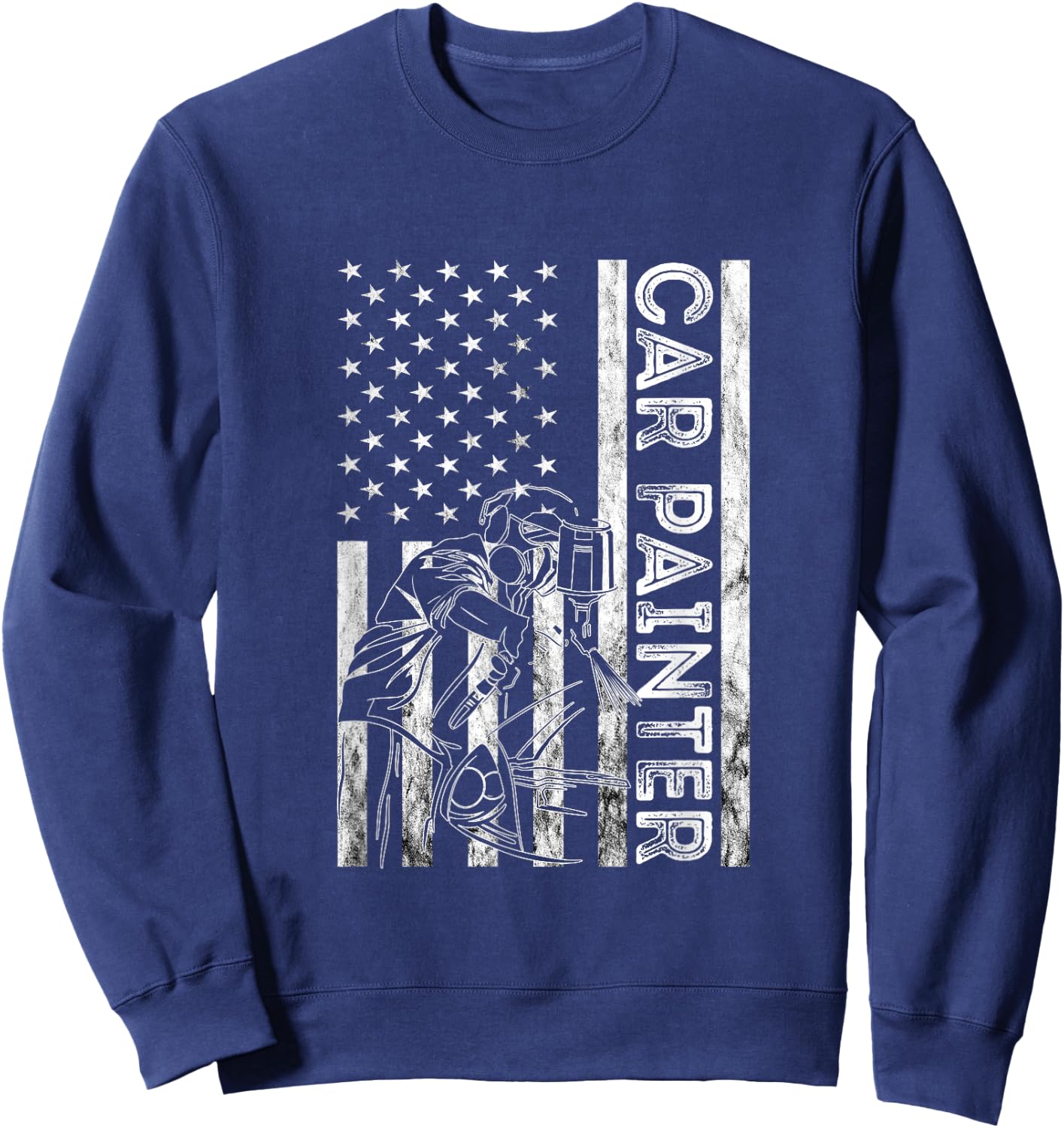 Auto Body Painter America Autobody Technician Car Painter Sweatshirt - Sweatshirt | Navy