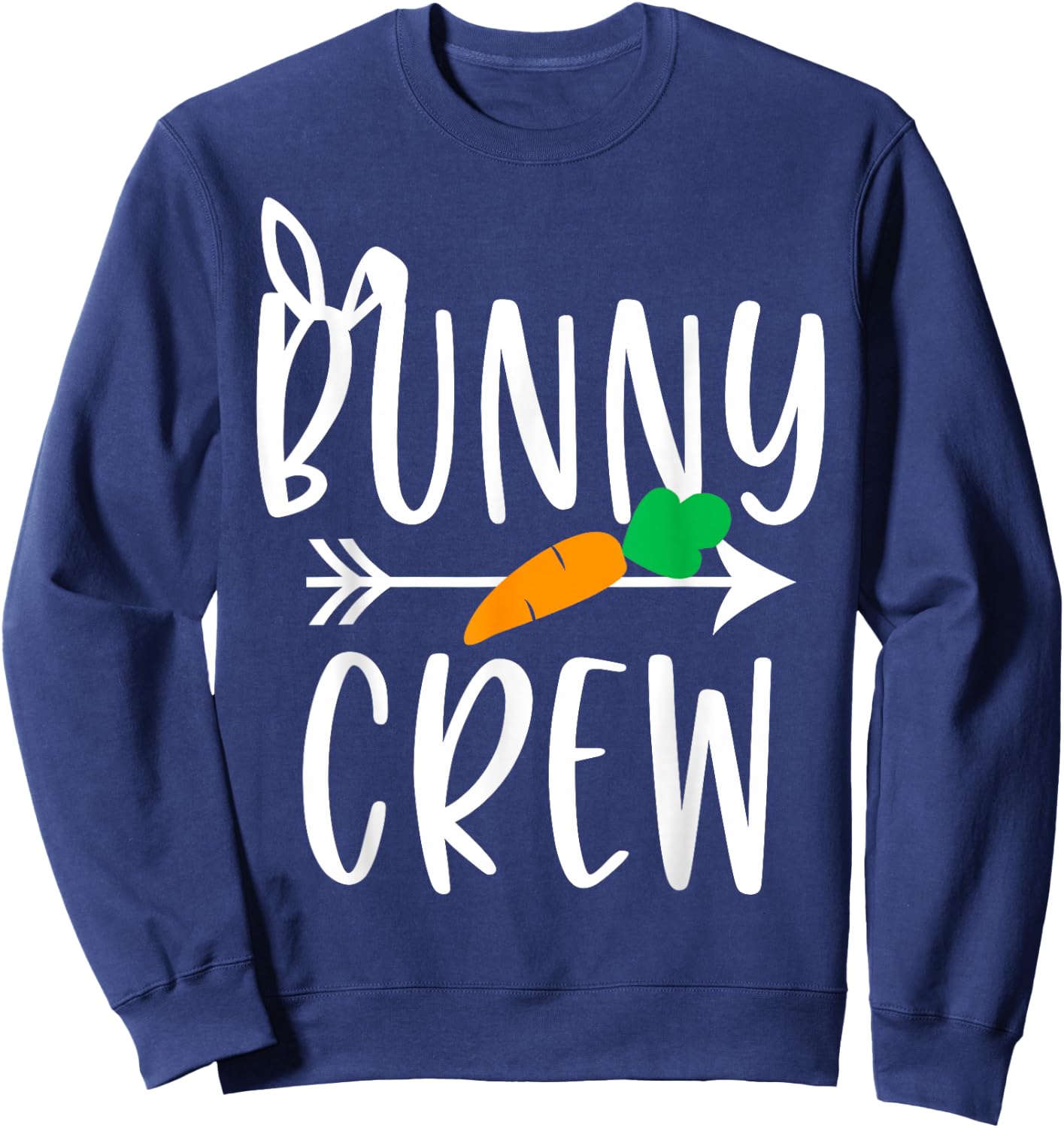 Bunny Crew Easter Cousin Crew Matching Family Outfit Funny Sweatshirt - Sweatshirt | Navy