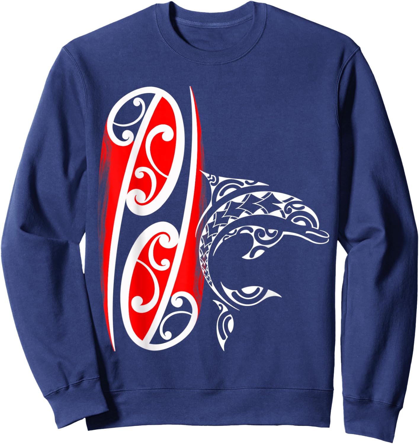 Maori dolphin Sweatshirt - Sweatshirt | Navy