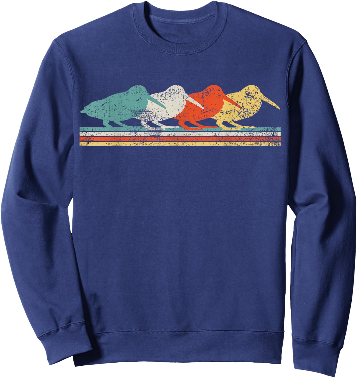 Woodcock Birds Retro Vintage Sweatshirt - Sweatshirt | Navy