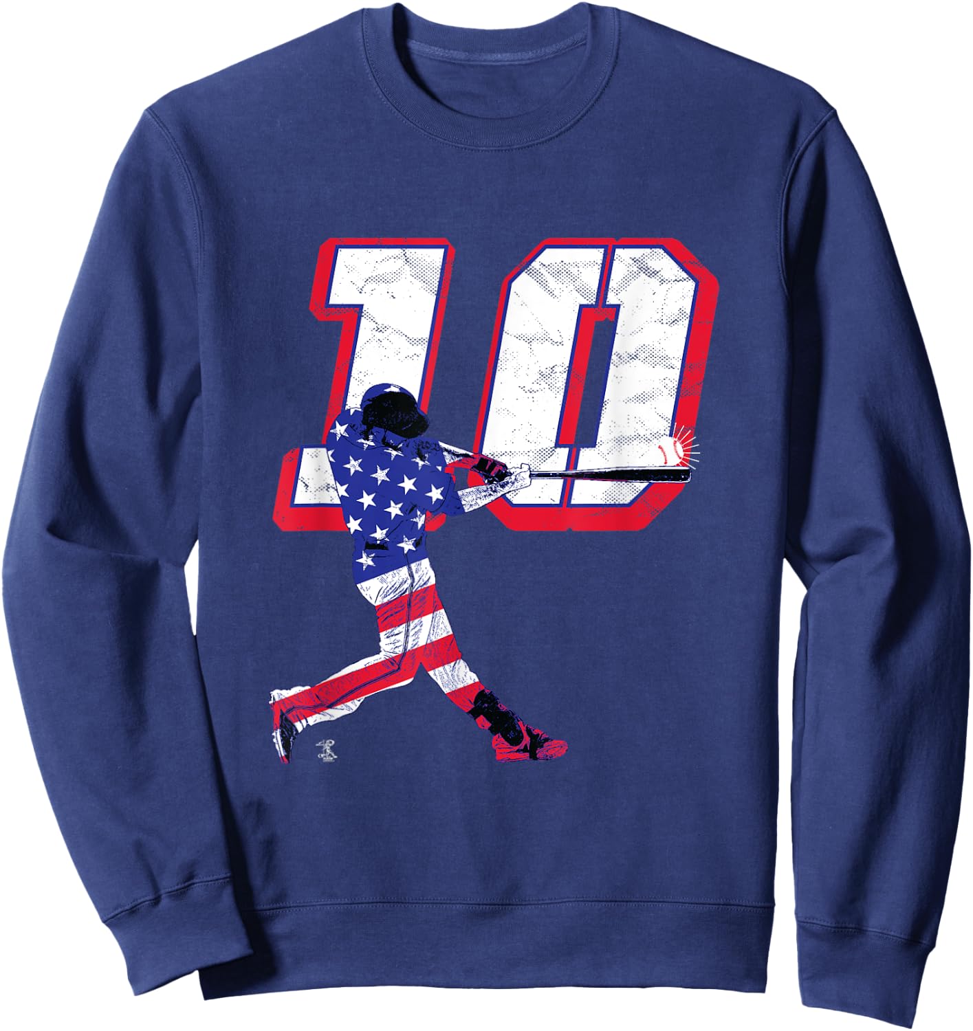 JT Realmuto Flag Silhouette Gameday Sweatshirt - Sweatshirt | Navy