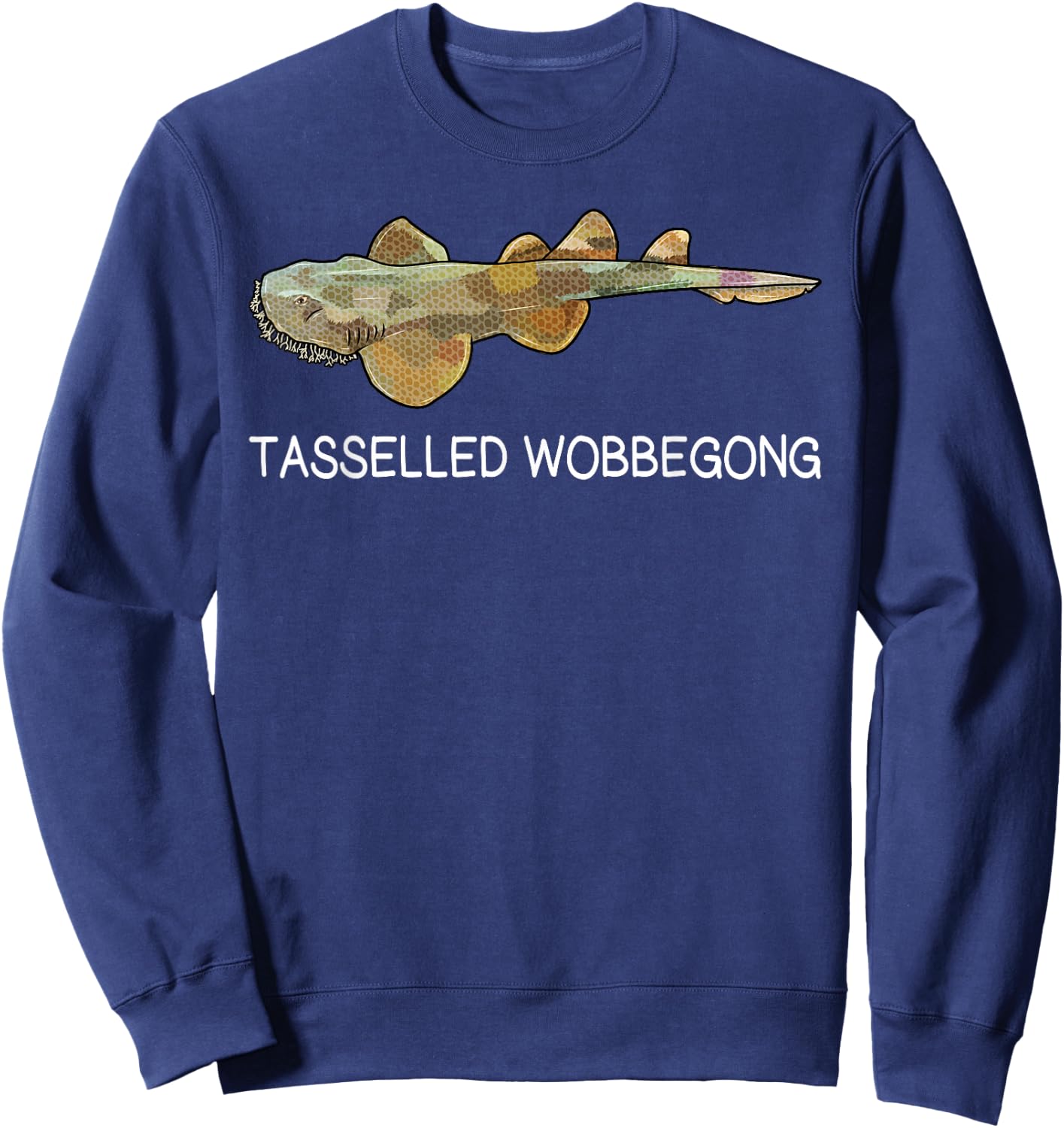 Tasselled Wobbegong Shark Lover Sweatshirt - Sweatshirt | Navy