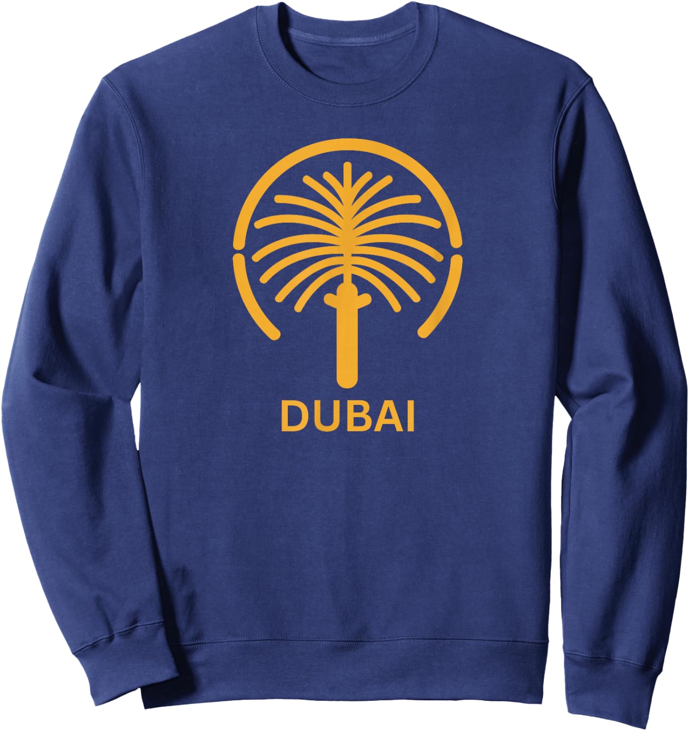Dubai Jumeirah Palm Island Fashion Souvenir Sweatshirt - Sweatshirt | Navy
