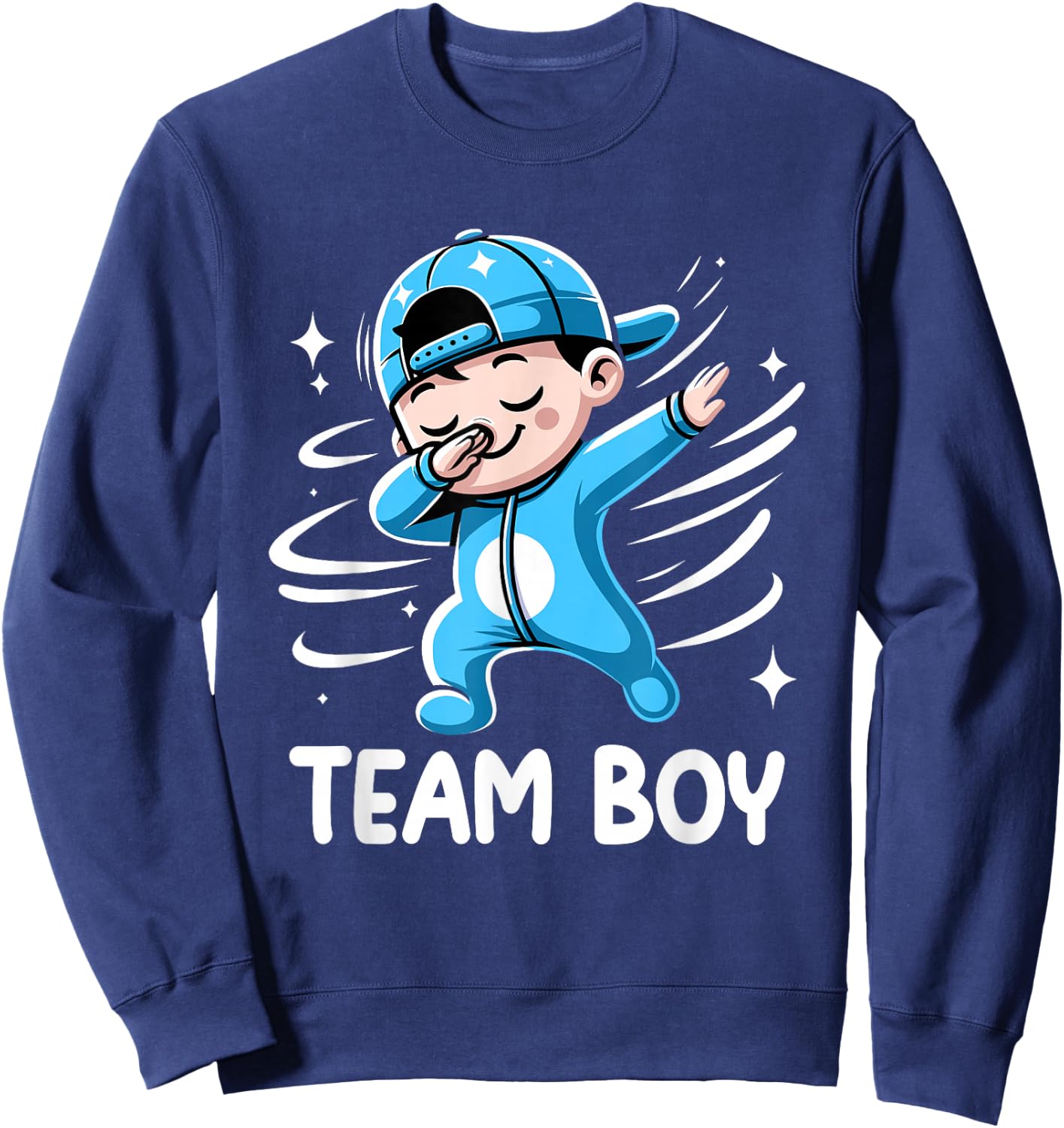 Gender Reveal Party Team Boy Baby Announcement Sweatshirt - Sweatshirt | Navy