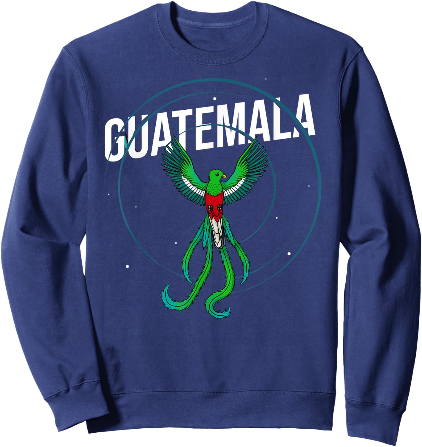 Quetzal Bird Guatemala Feathers Animal Sweatshirt - Sweatshirt | Navy