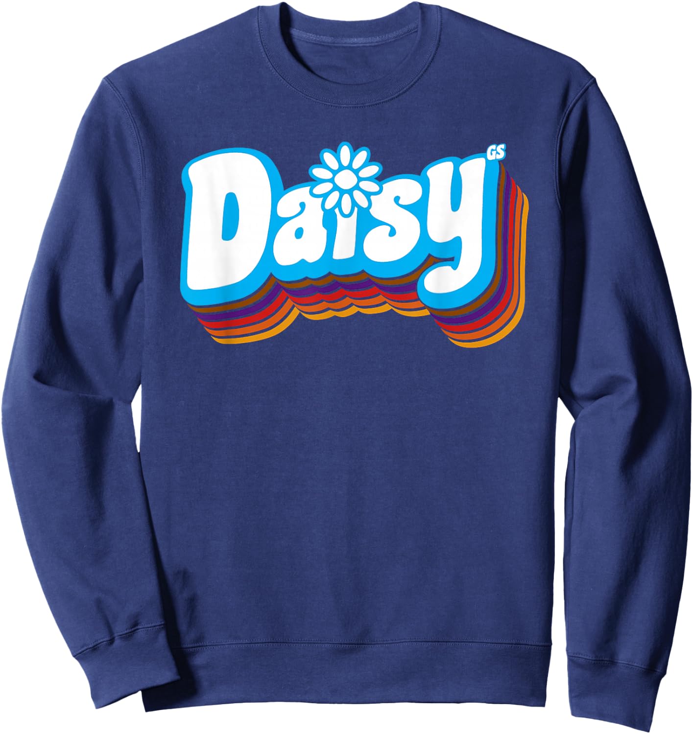 Girls Daisy Retro Troop | Scouting Sweatshirt - Sweatshirt | Navy