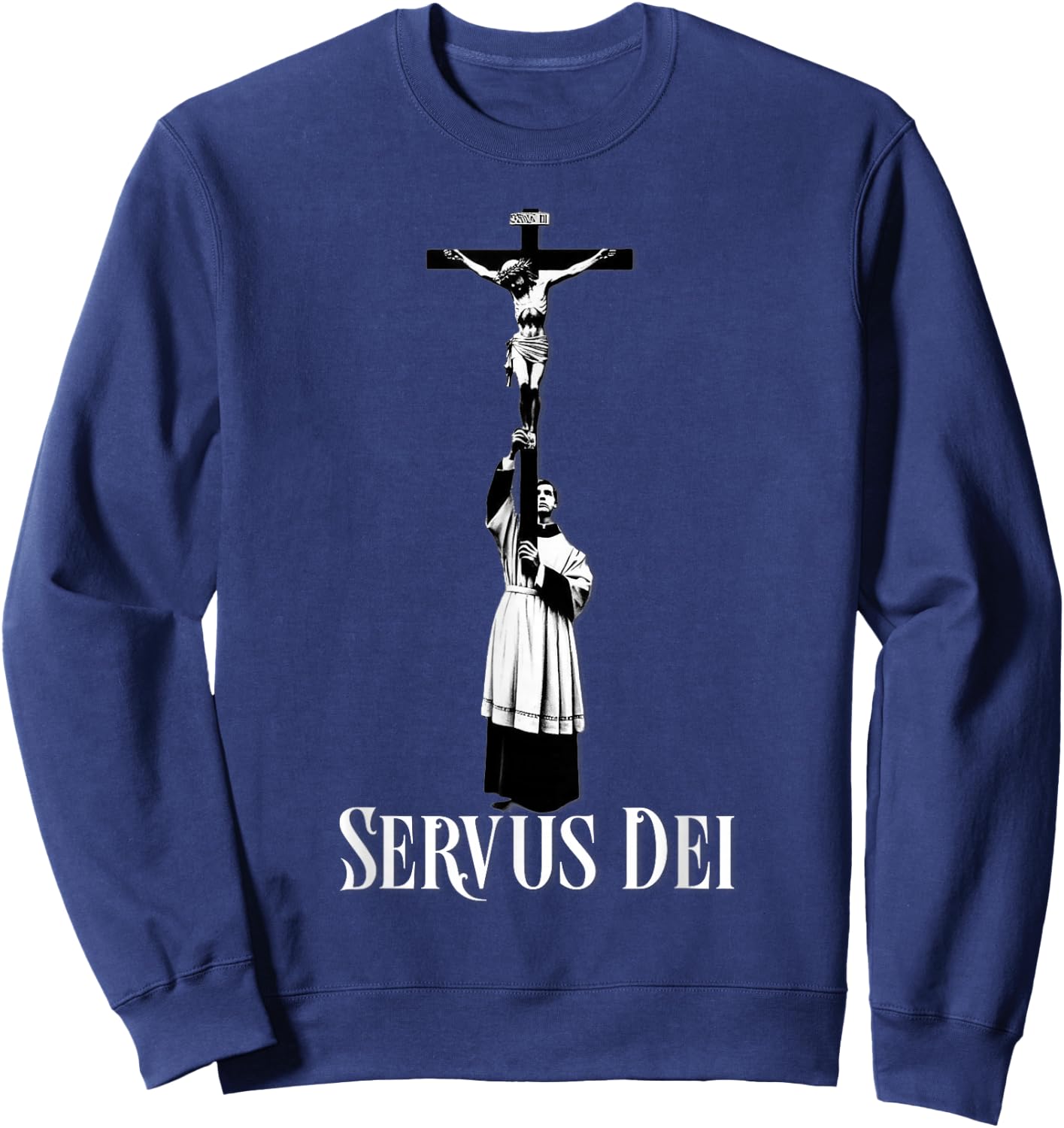 Catholic Altar Server Latin Mass Sweatshirt - Sweatshirt | Navy