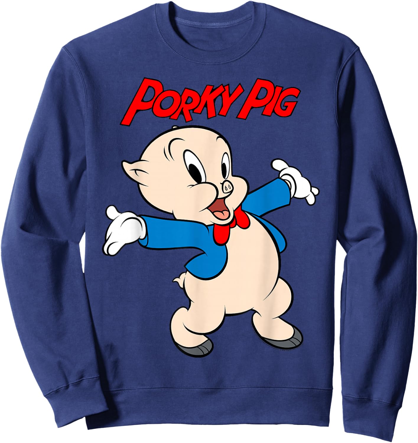 Looney Tunes Porky Pig Vintage Portrait Sweatshirt - Sweatshirt | Navy