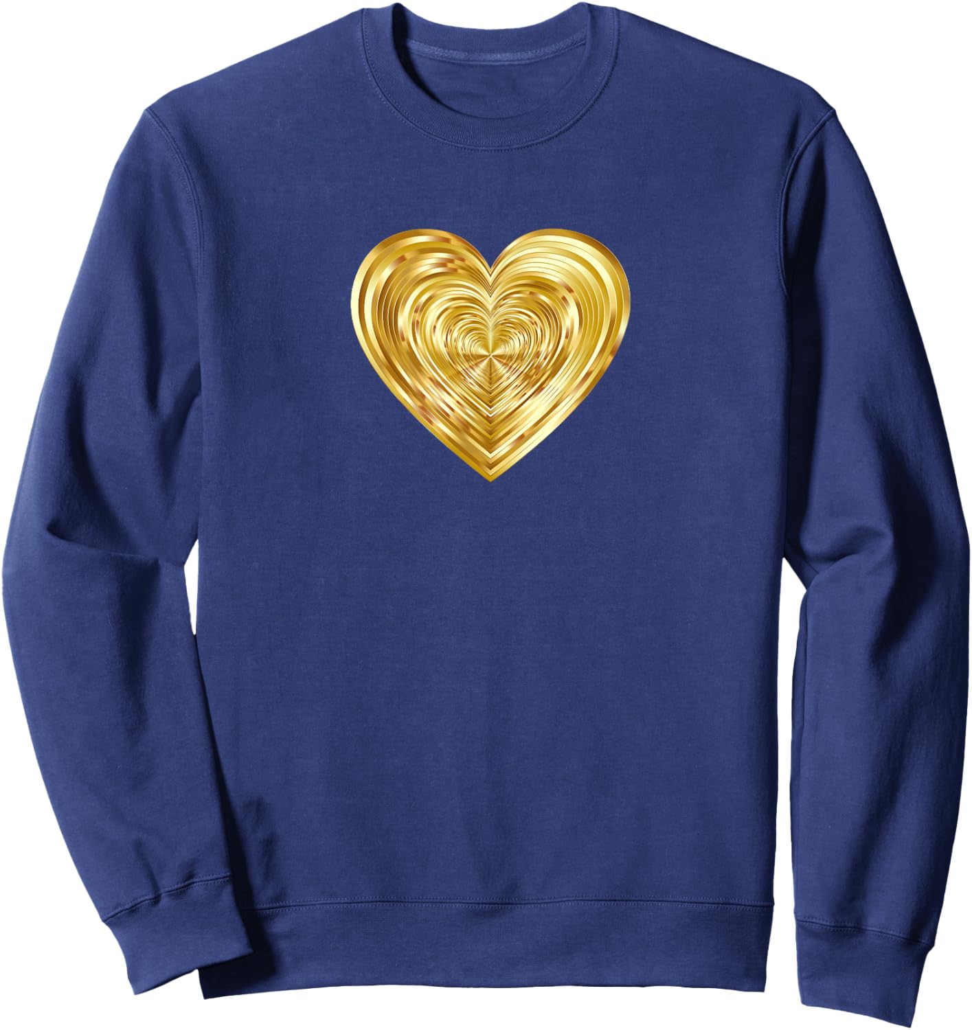 Gold Heart Sweatshirt - Sweatshirt | Navy