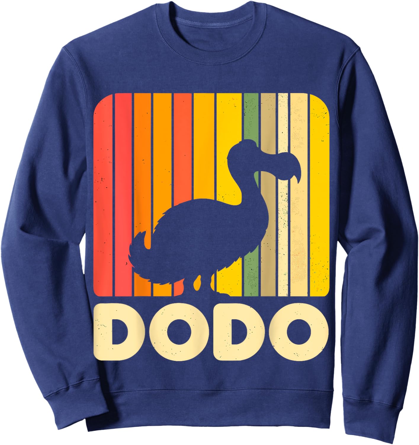 Retro Dodo Bird Animal Sweatshirt - Sweatshirt | Navy