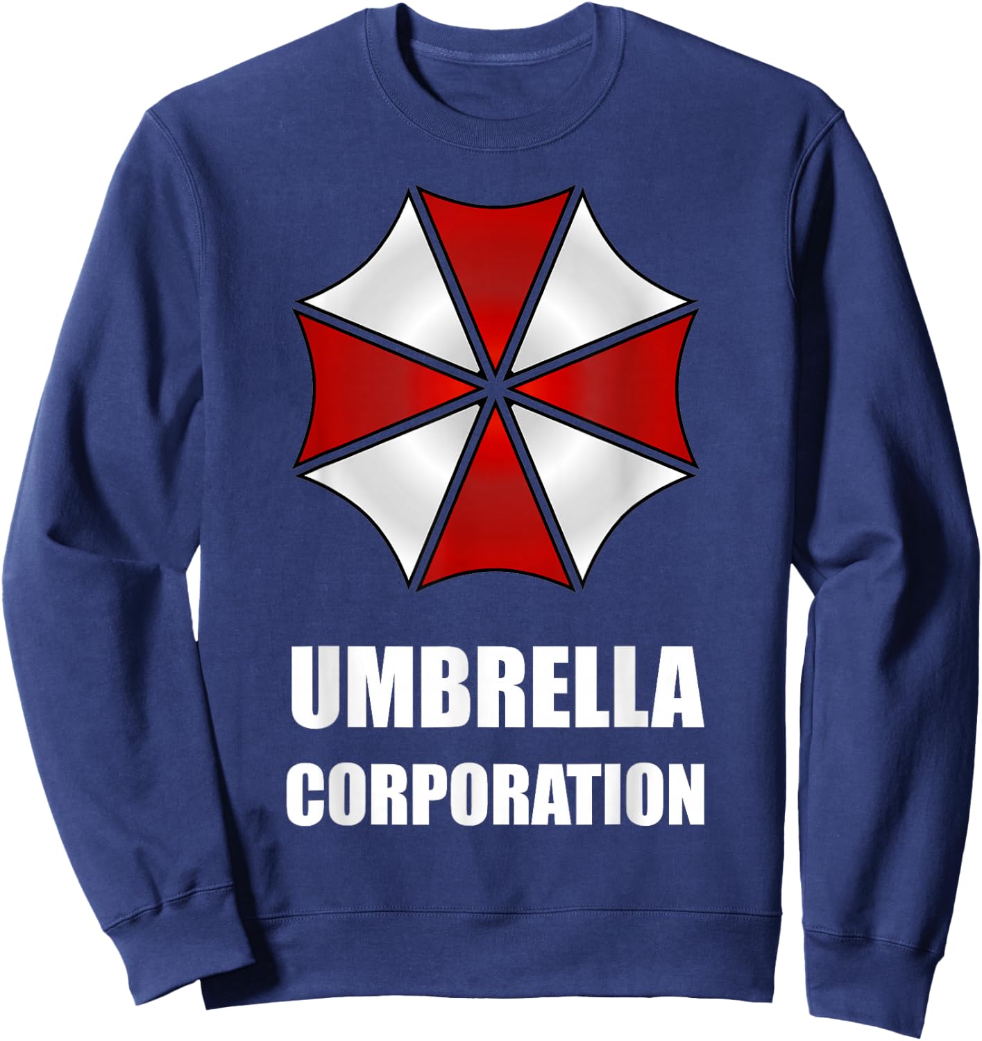 Funny Gamer Umbrella Corporation Evil Zombie Apocalypse Sweatshirt - Sweatshirt | Navy